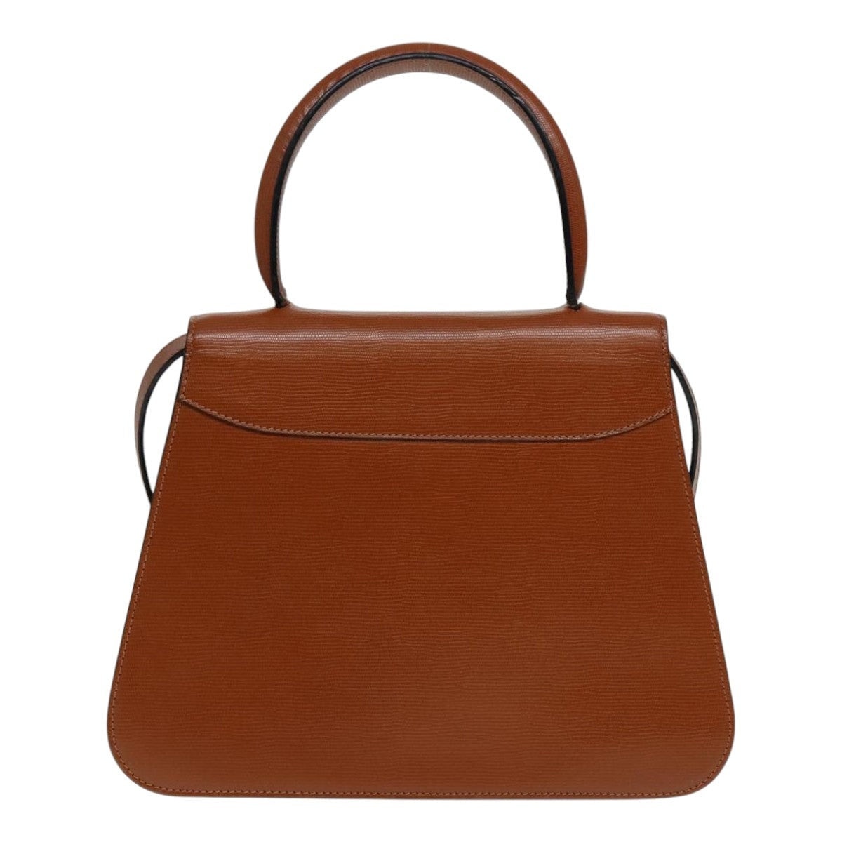 CELINE Hand Bag Leather Brown Gold - 2