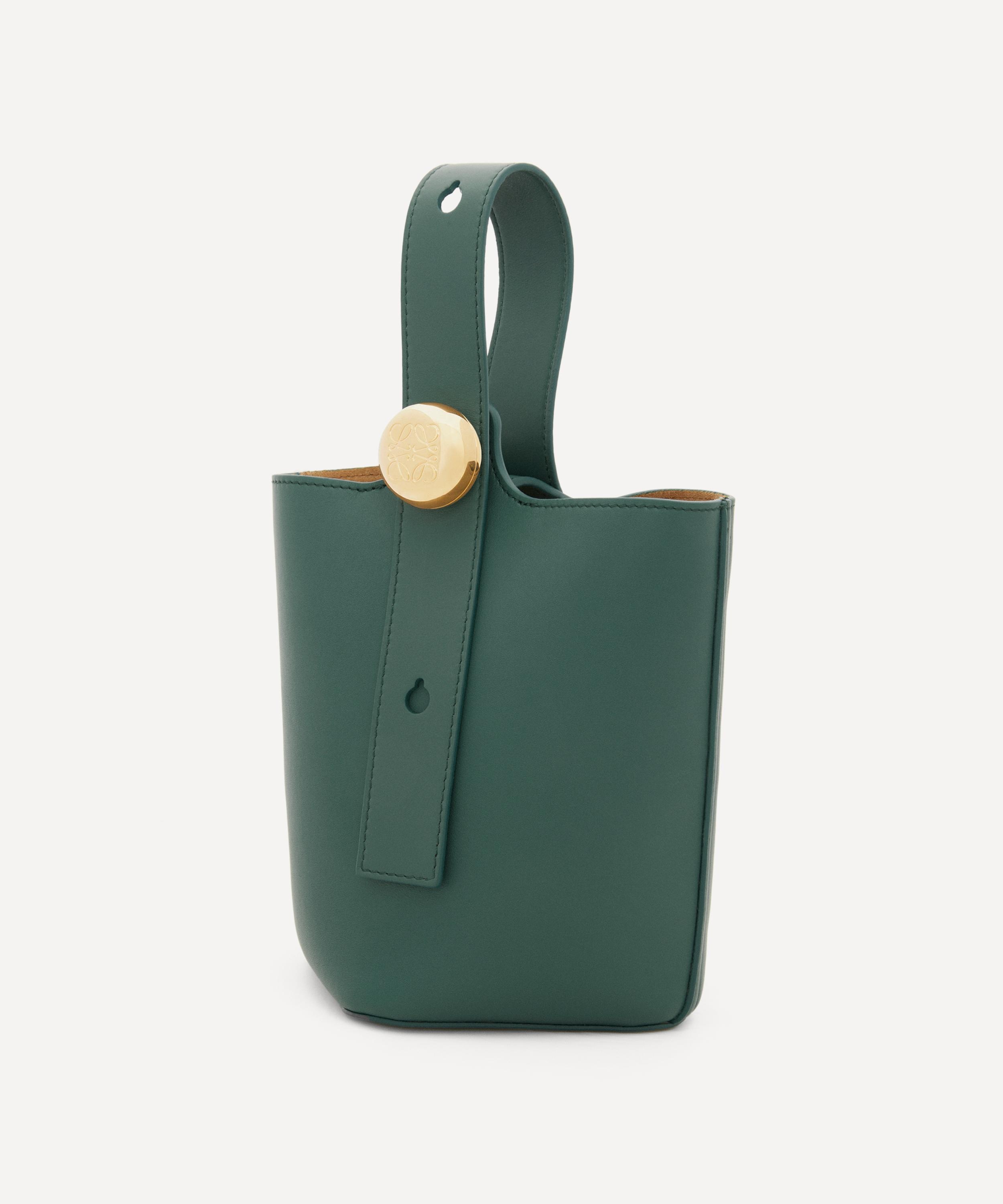 Mini Pebble Leather Bucket Bag - 3