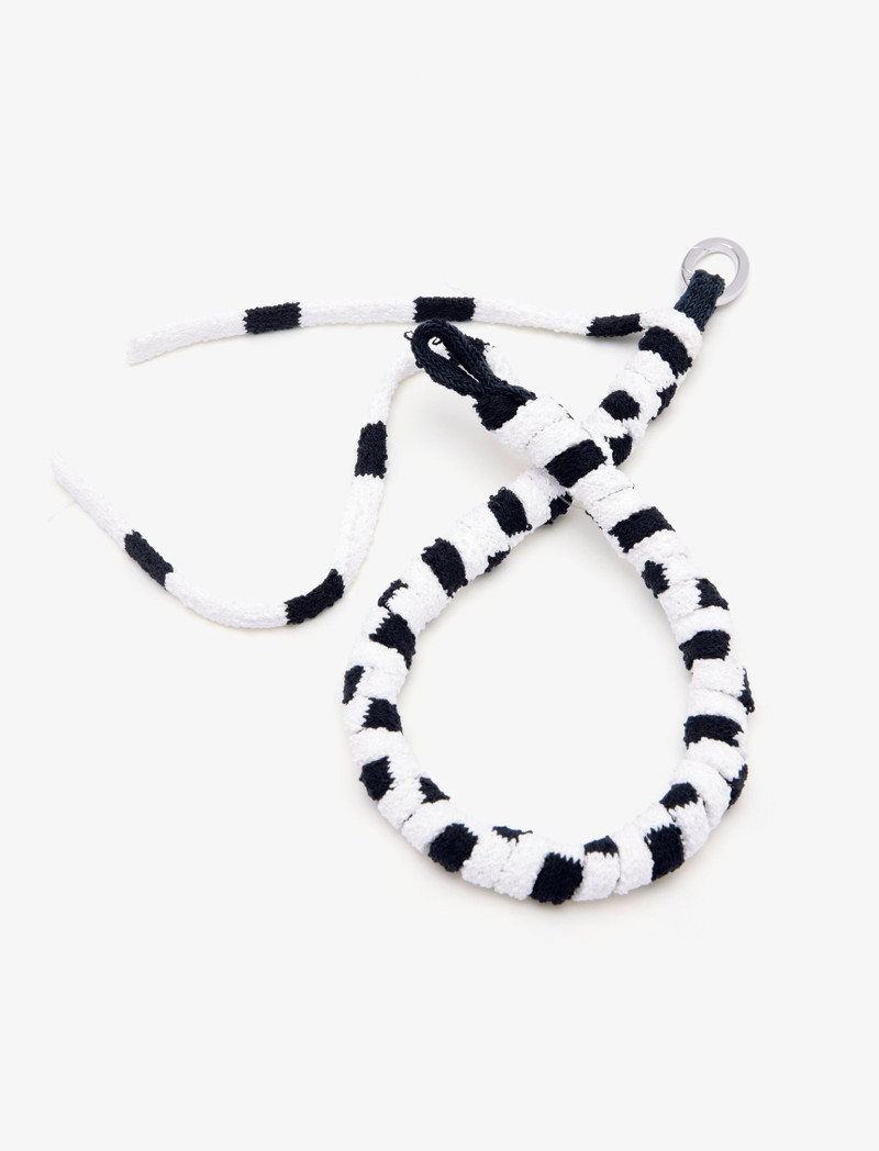 Striped Knit Rolo Necklace 3