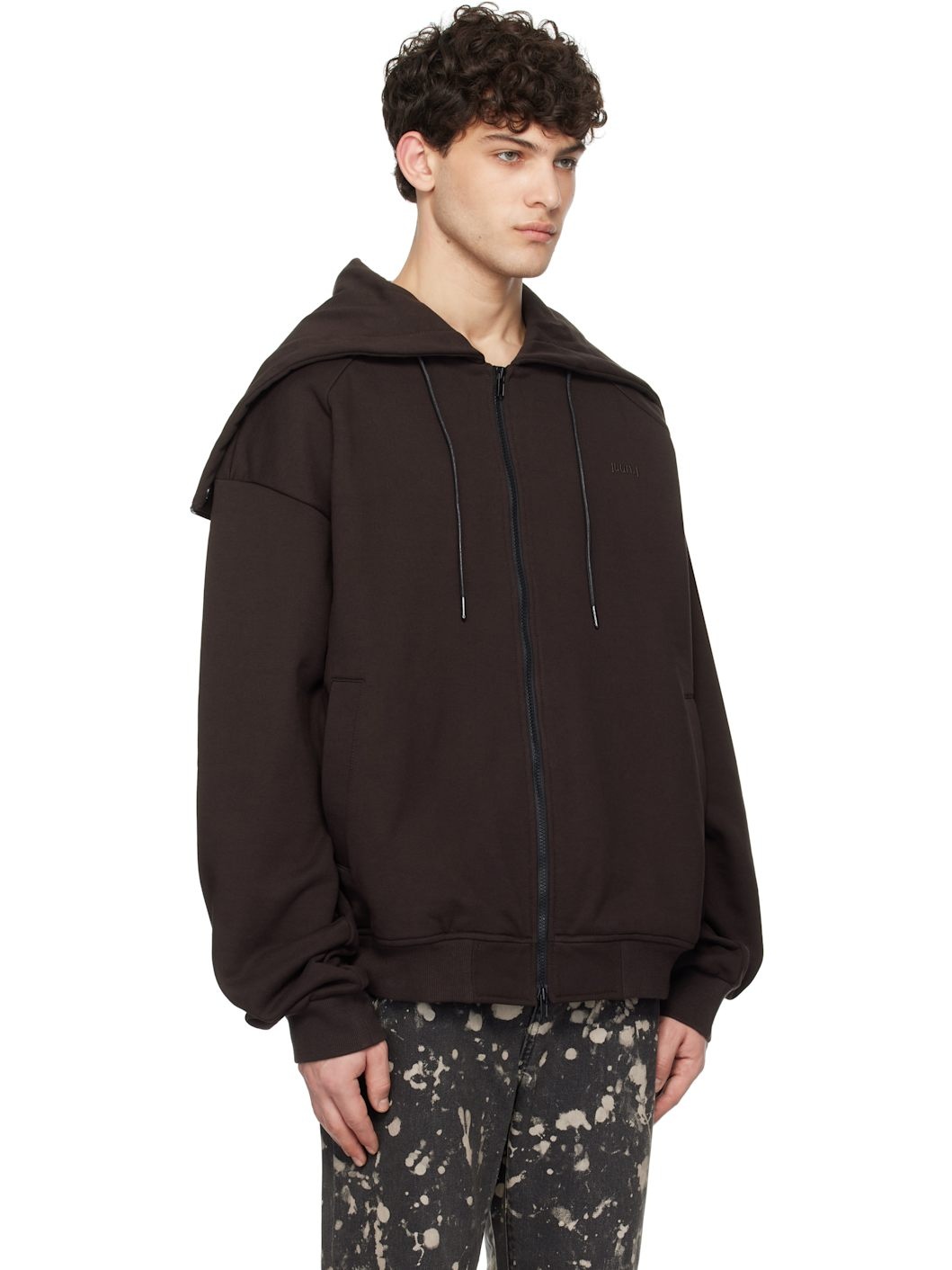 Brown Transformable Hoodie - 2