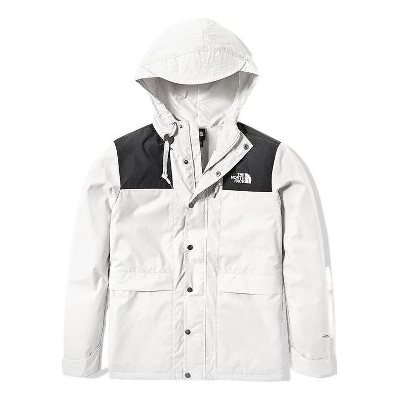 THE NORTH FACE Logo Mountain Windbreaker Jacket 'White' NF0A81NO-FN4 - 1