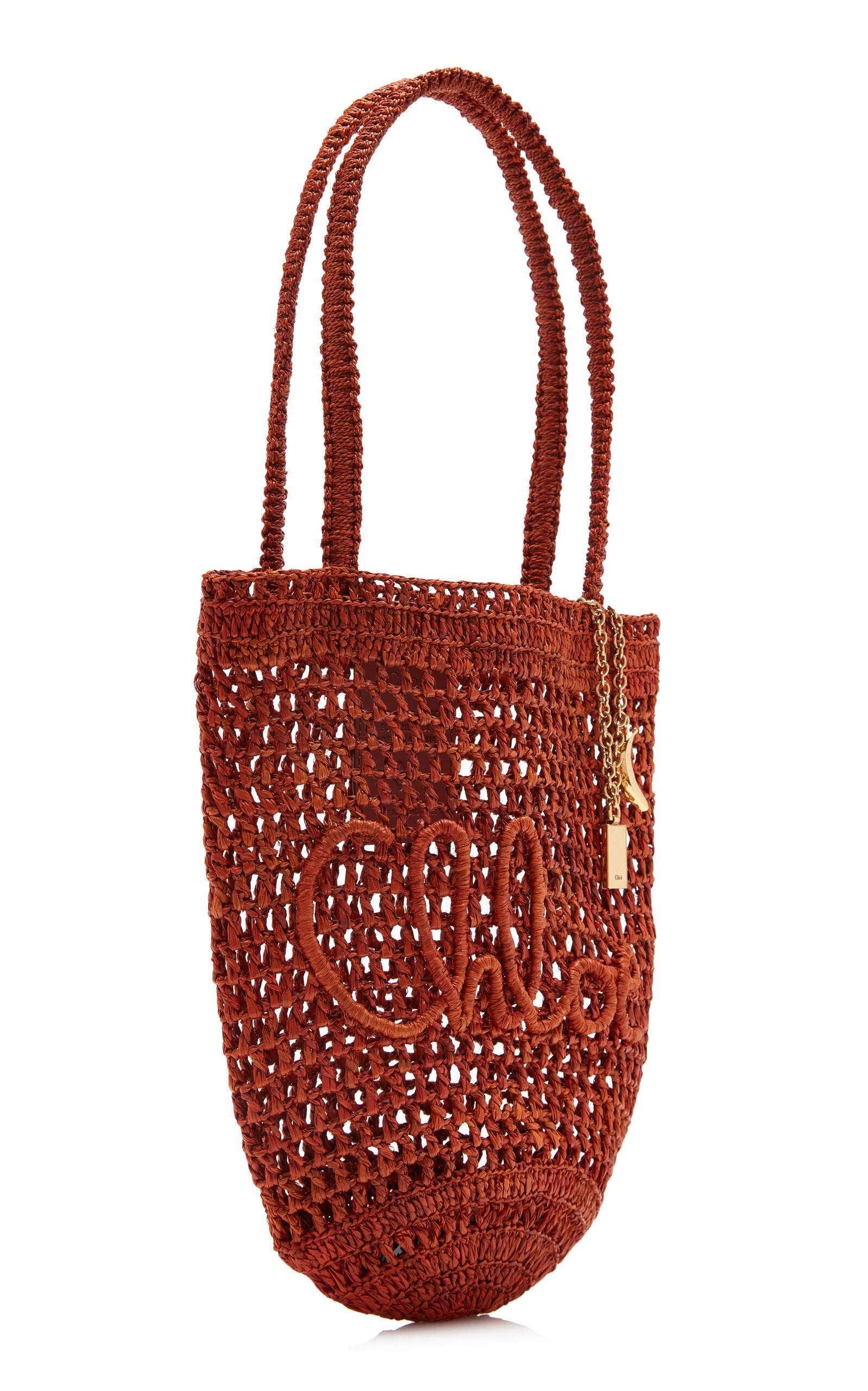 Woven Raffia Tote Bag brown - 3