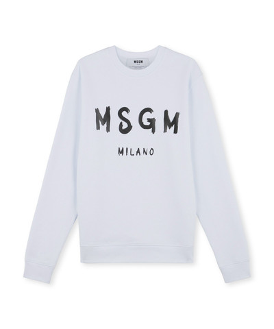MSGM Long sleeved cotton sweatshirt outlook