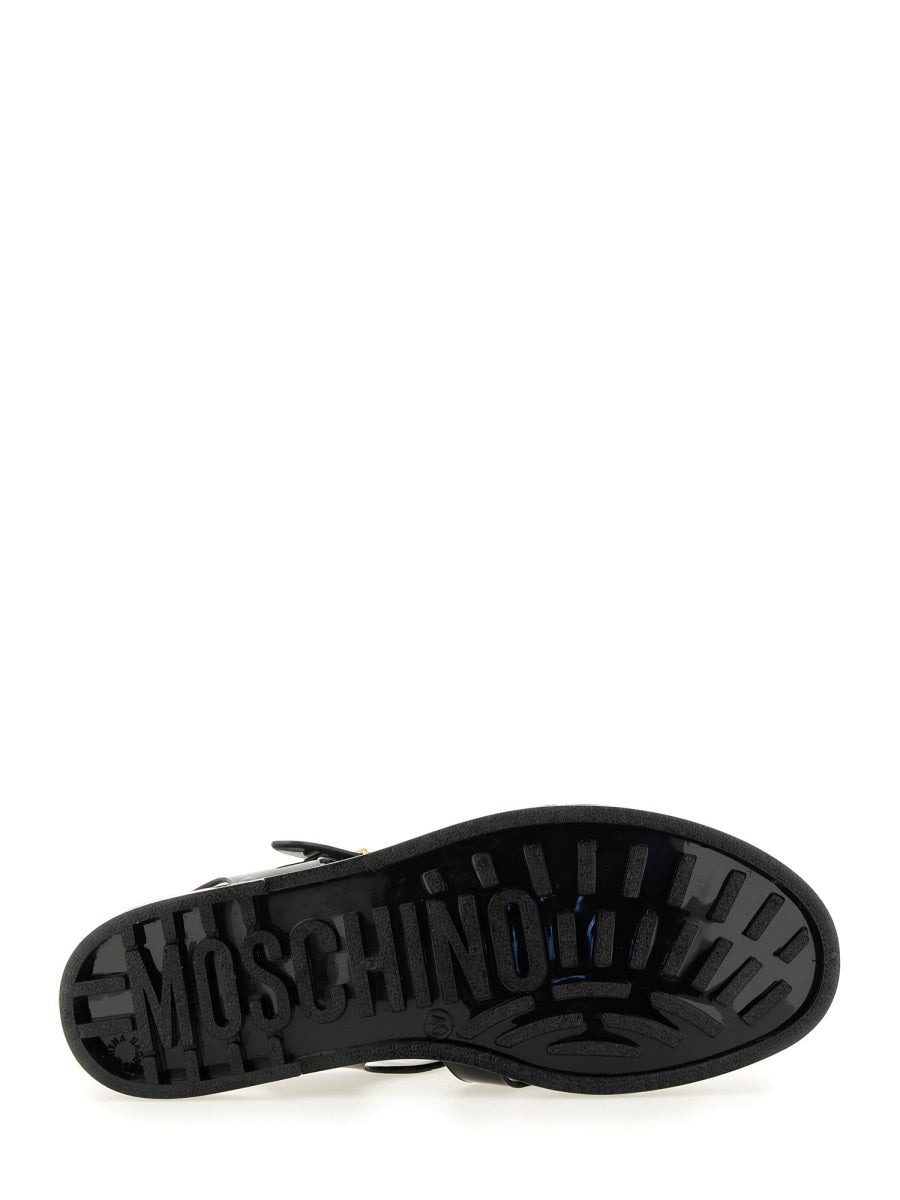 Moschino Women "Jelly" Sandal With Lettering Logo - 5