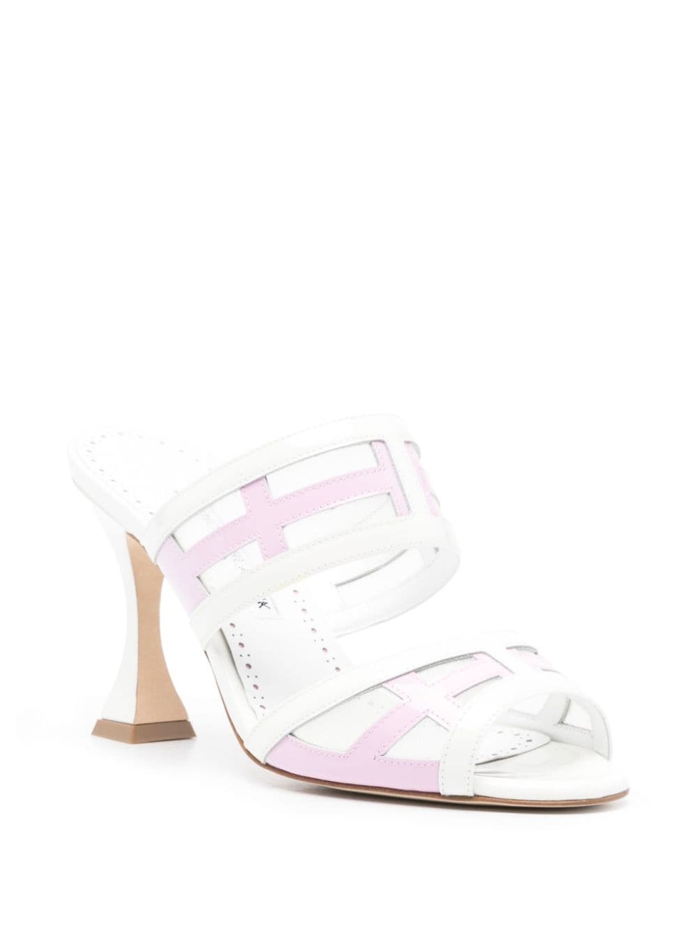 Avespamu 90mm peep-toe mules - 2