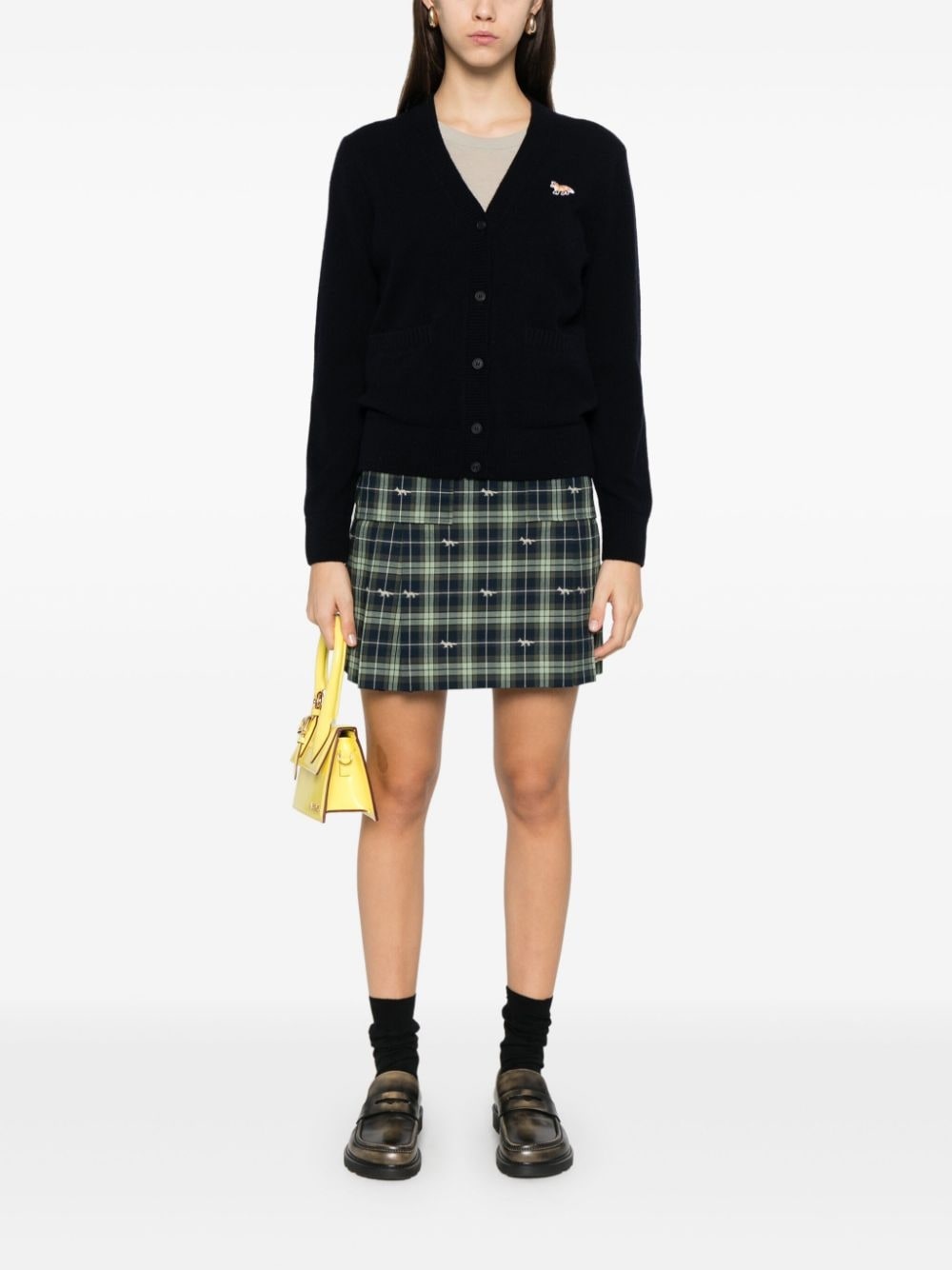 pocket-embellished pleated mini skirt - 2