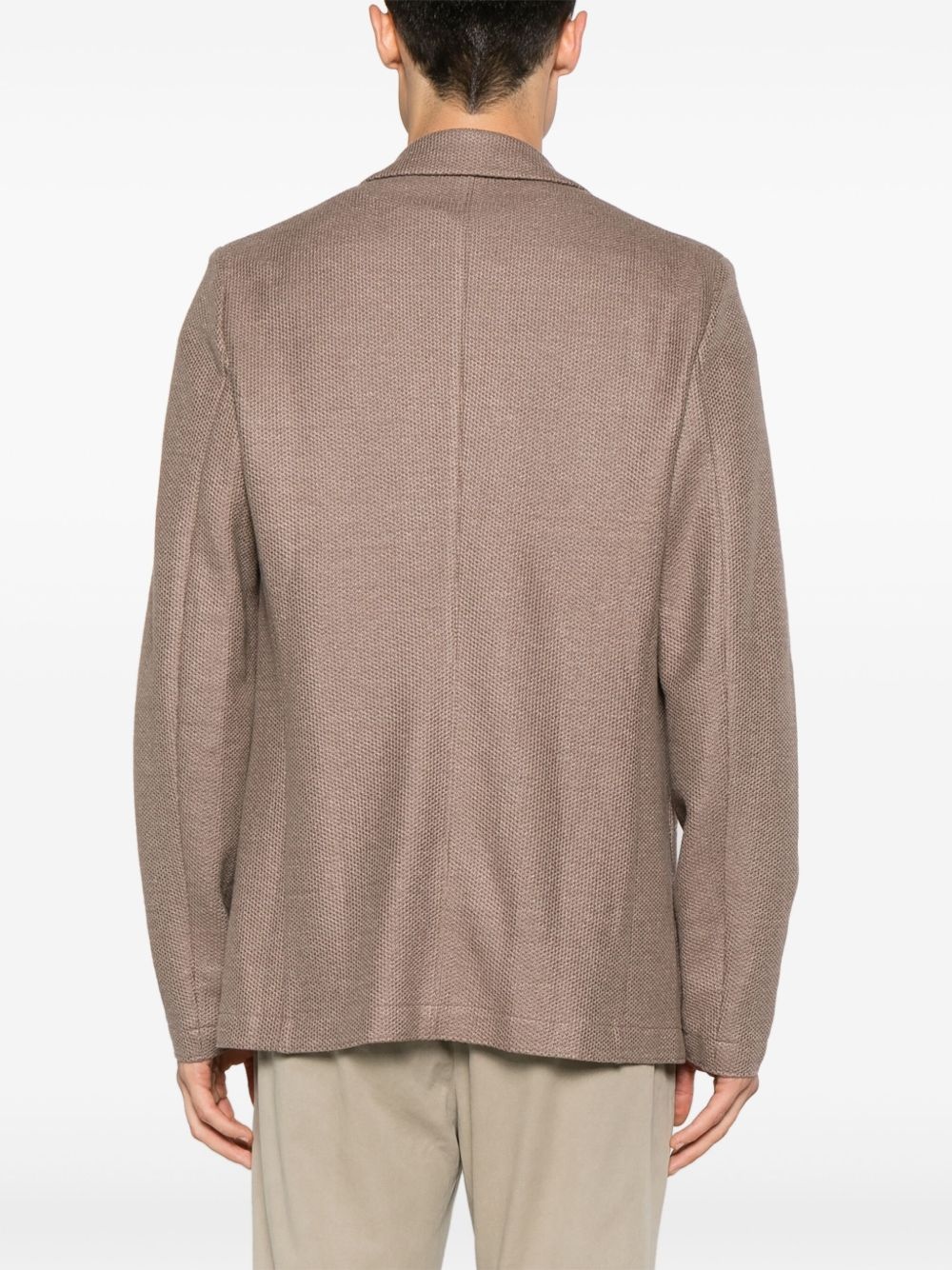 notched-lapels single-breasted blazer - 4