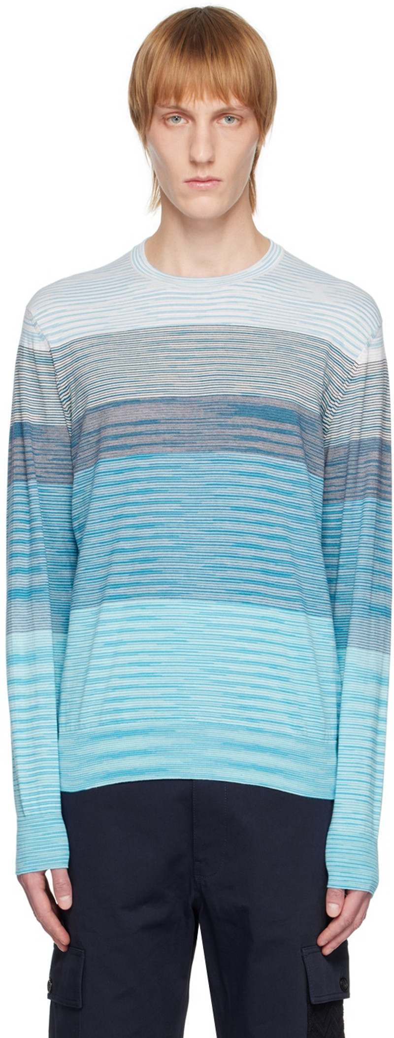 Blue Striped Sweater 1