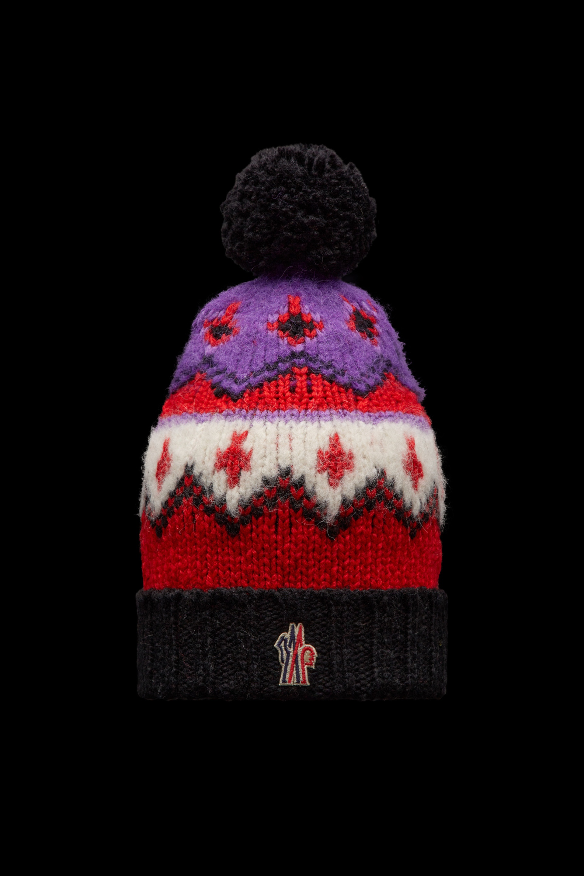 Alpaca & Wool Jacquard Beanie - 1