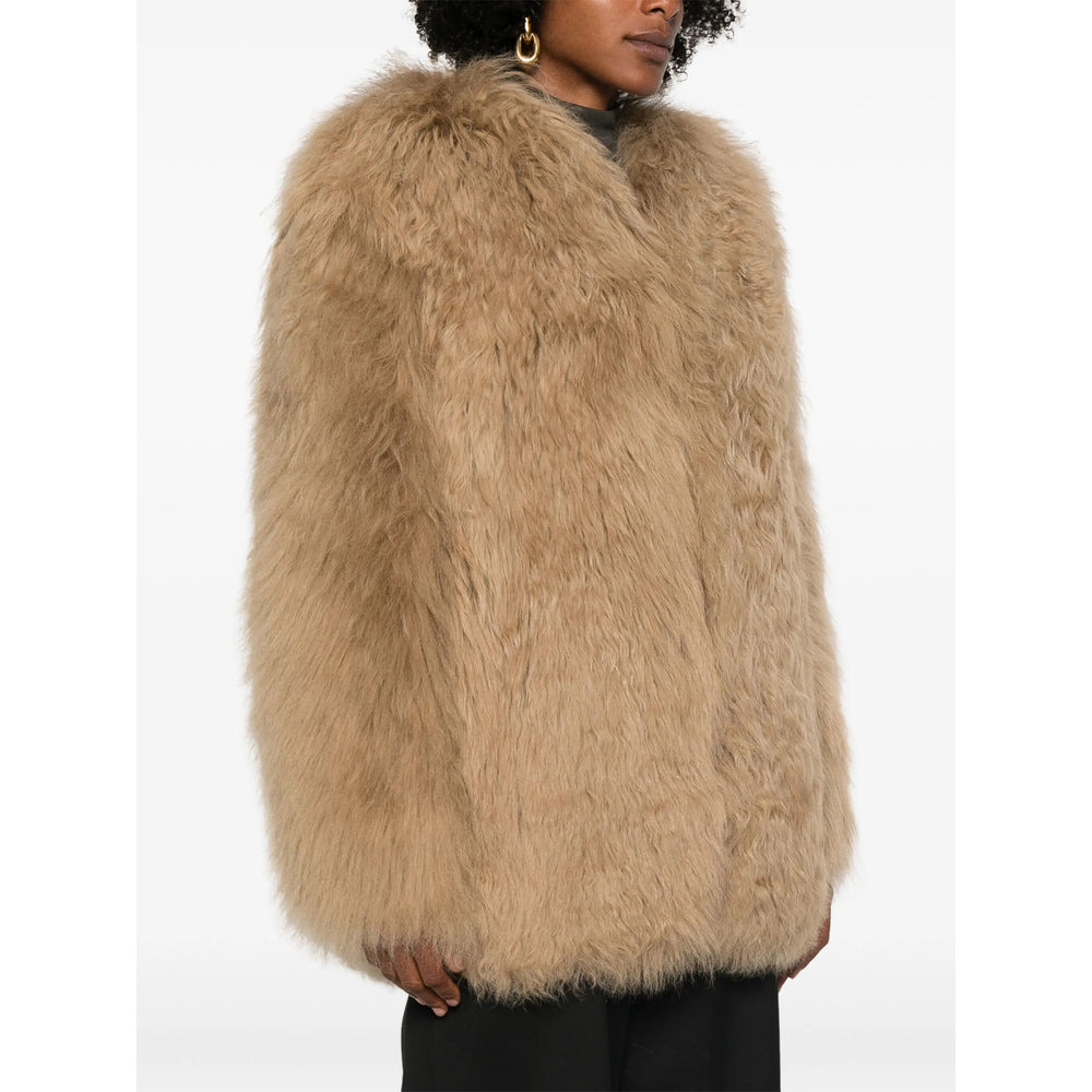 Prada Brown Jackets - Faux Fur & Shearling Jackets Women - 5