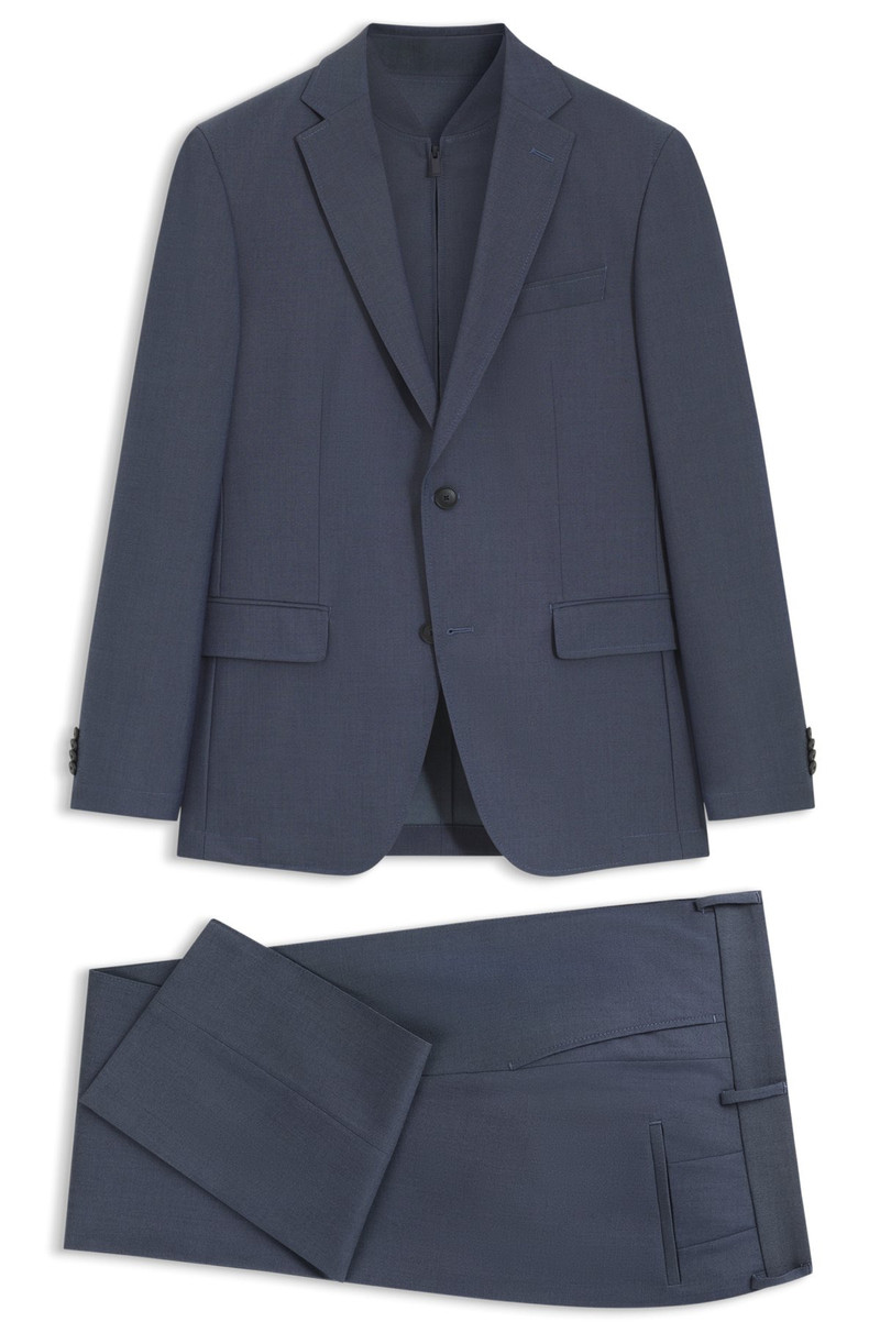 THREE-PIECE SLIM-FIT SUIT WITH ZIP WAISTCOAT - 1