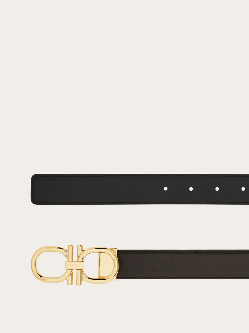 FERRAGAMO Reversible and adjustable Gancini belt outlook