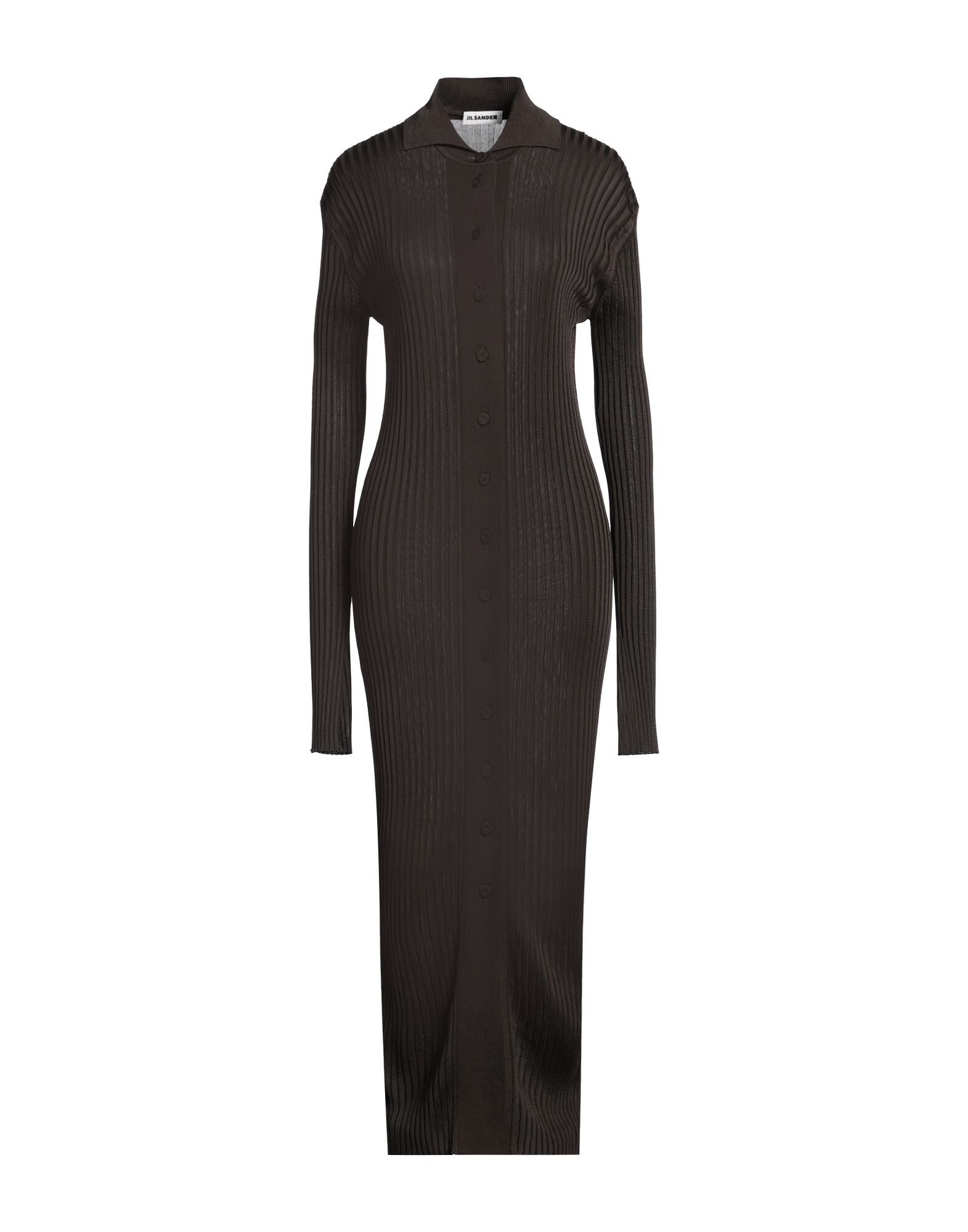 Dark brown Women's Long Dress - 1