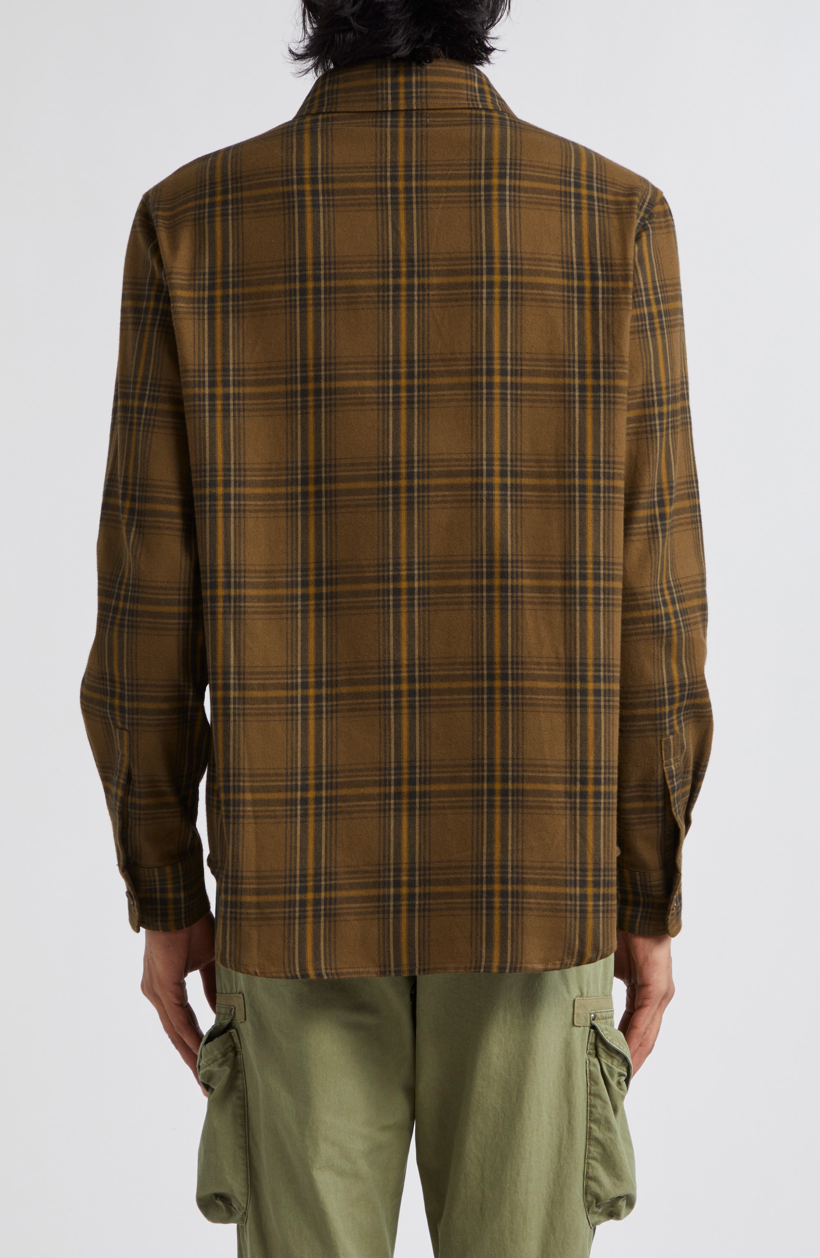 Alder Plaid Cotton Flannel Button-Up Shirt - 2
