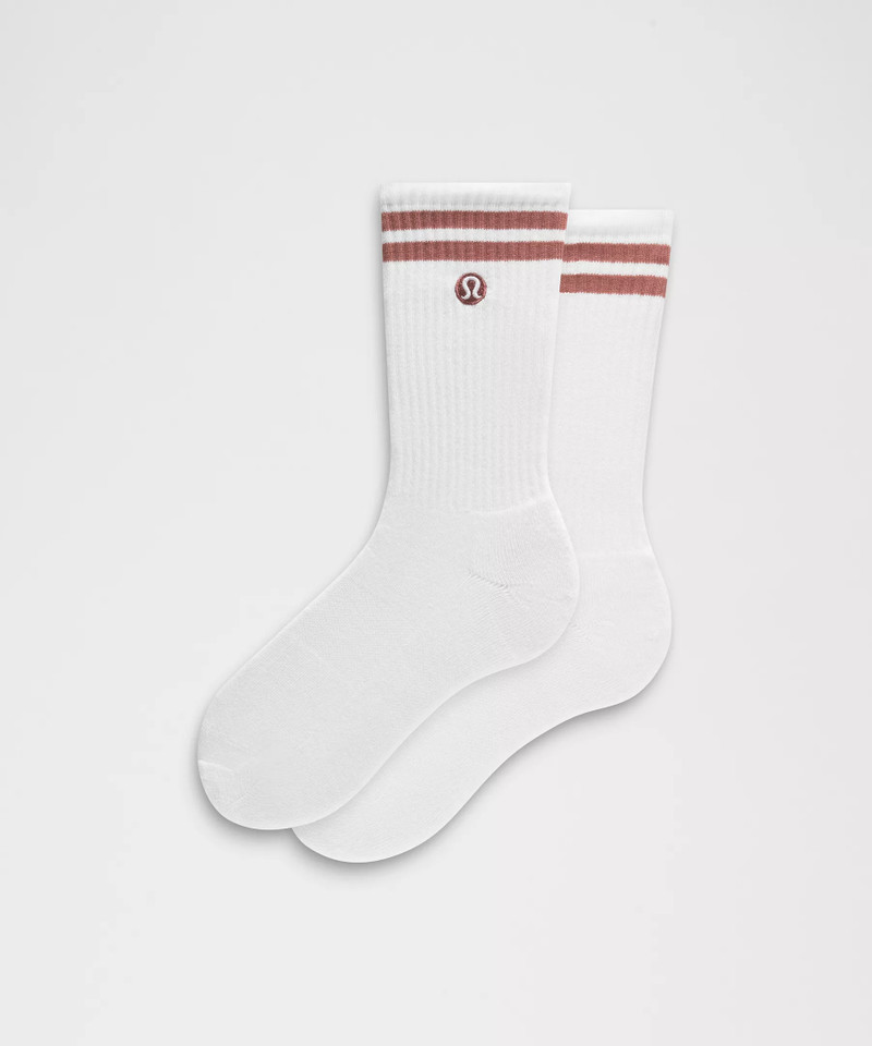 Unisex Daily Essential Crew Socks *Stripe 1