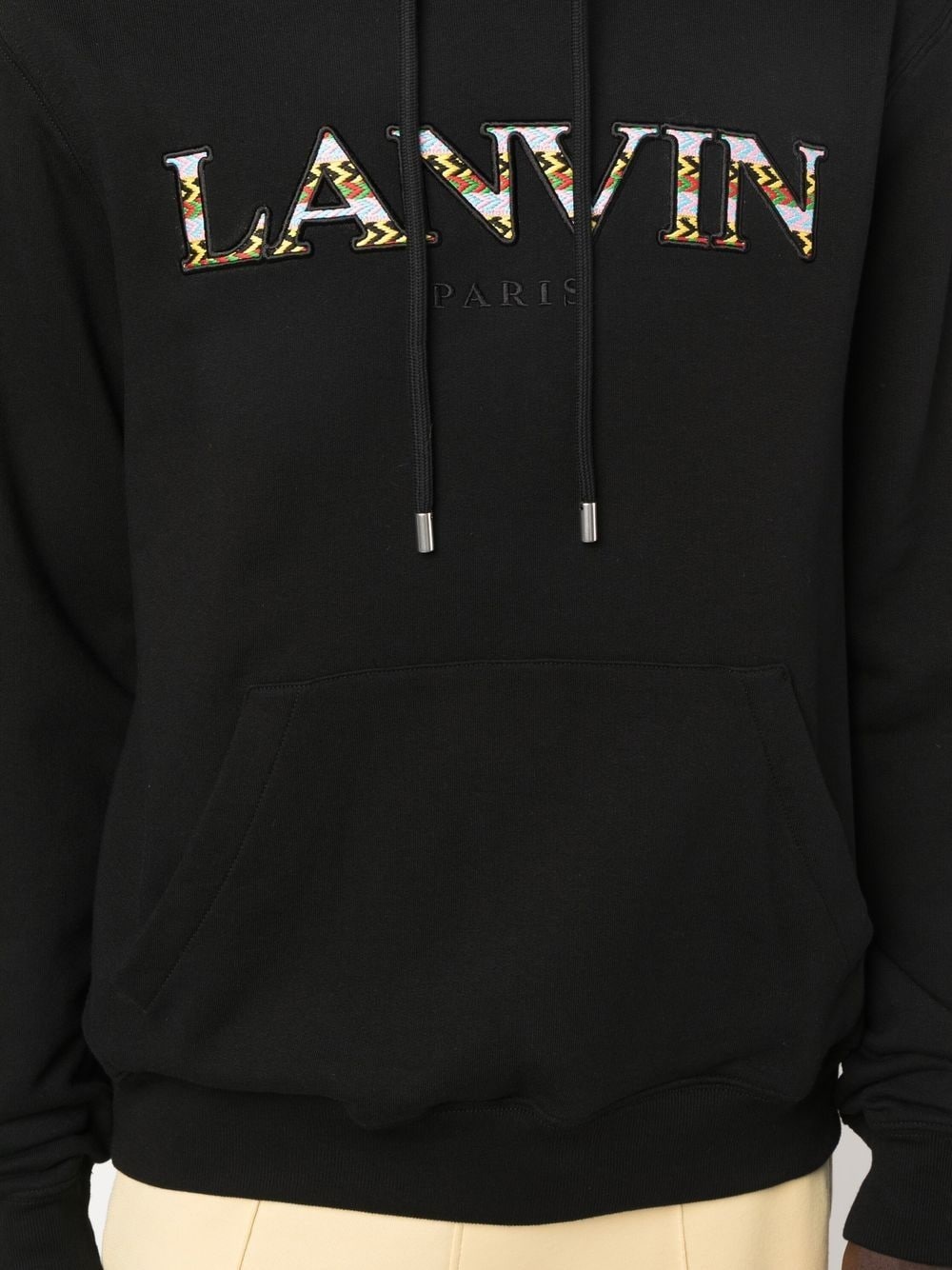 embroidered-logo pouch-pocket hoodie - 5
