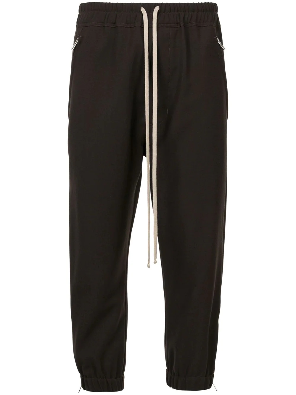 cropped tapered track pants - 1