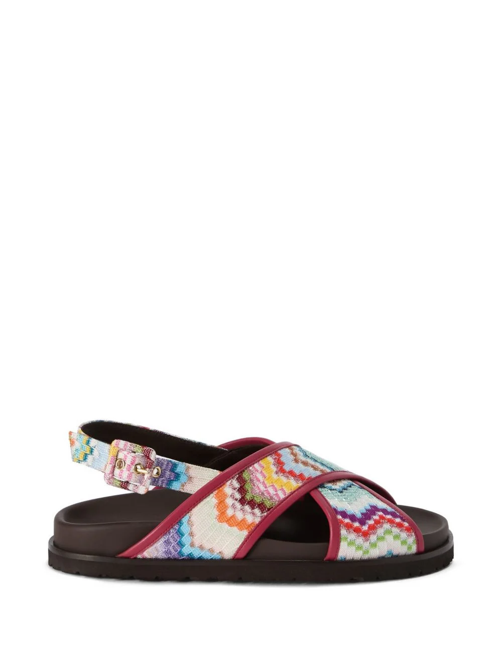 zigzag cross sandals - 1