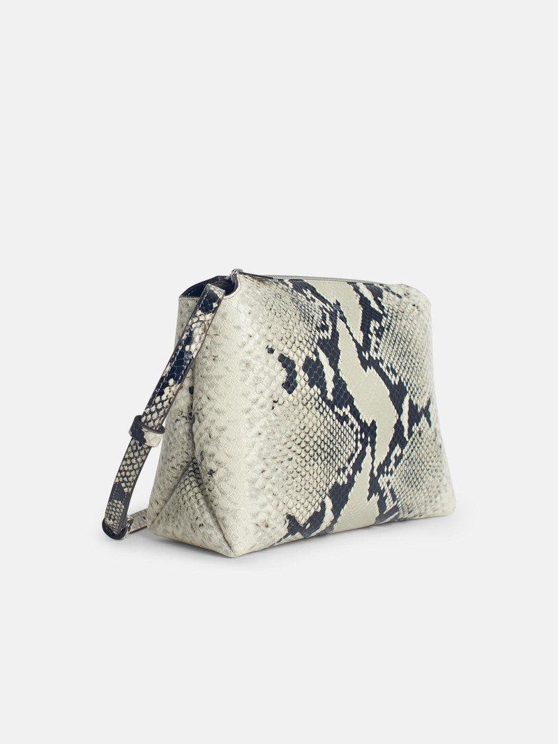 KHAITE 'LINA CROSSBODY' 'NATURAL PYTHON' LEATHER CROSSBODY BAG outlook