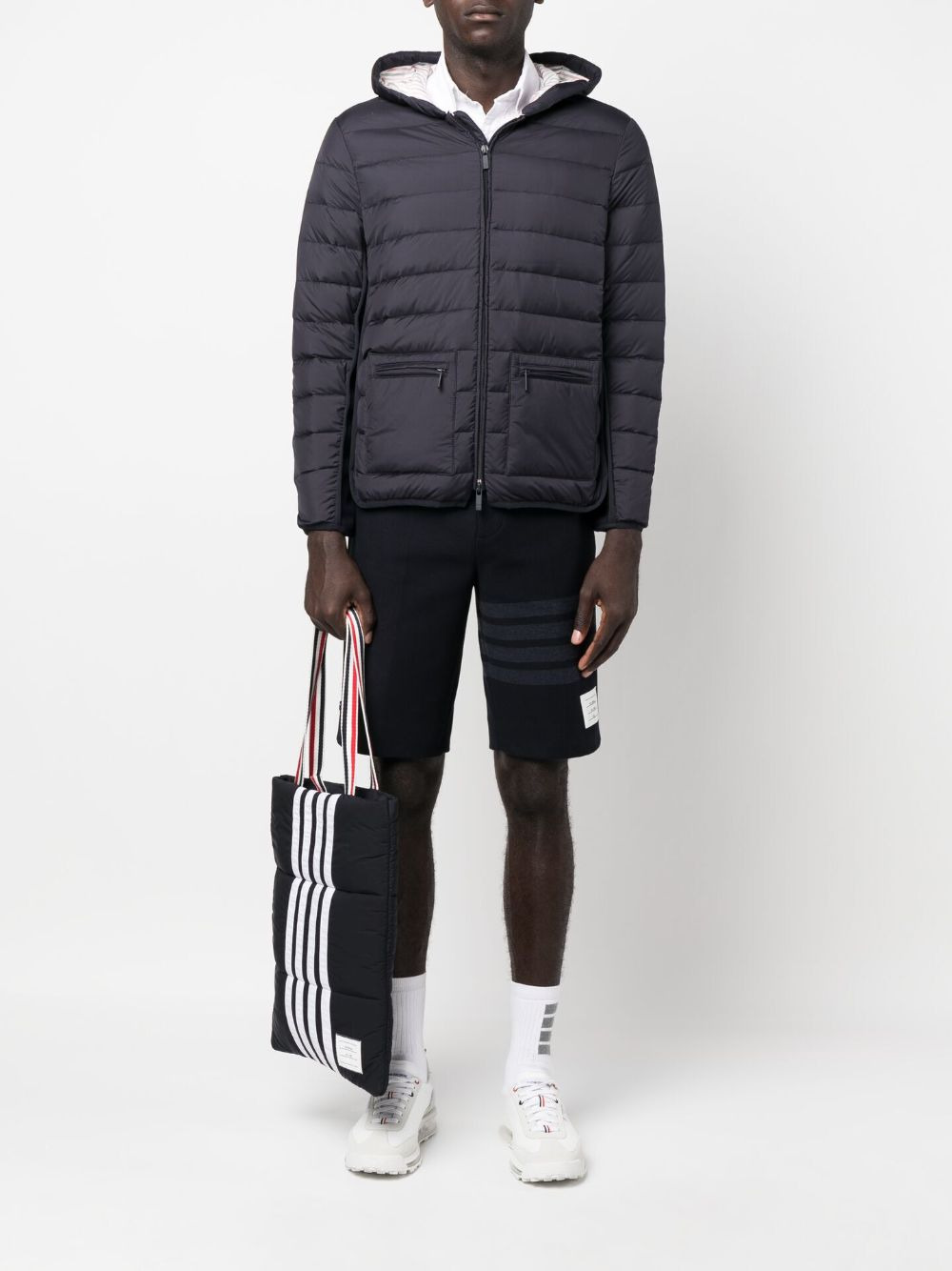 zip-front padded jacket - 2