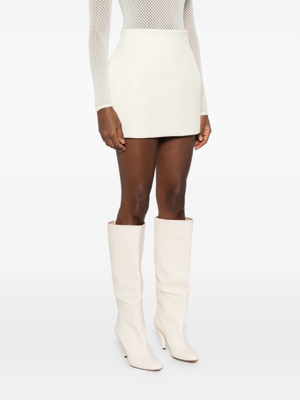 sculpted mini skirt - 3