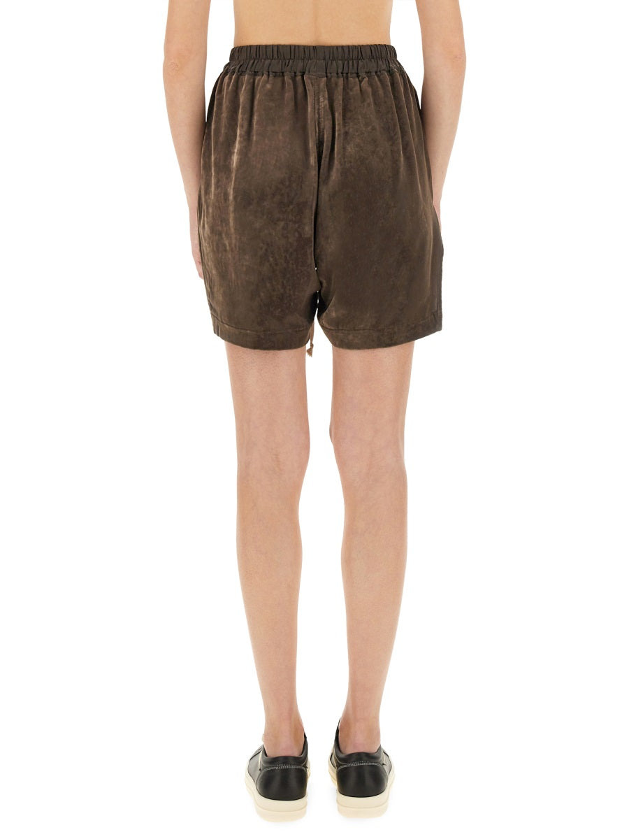 Rick Owens Women Viscose And Cupro Shorts - 4