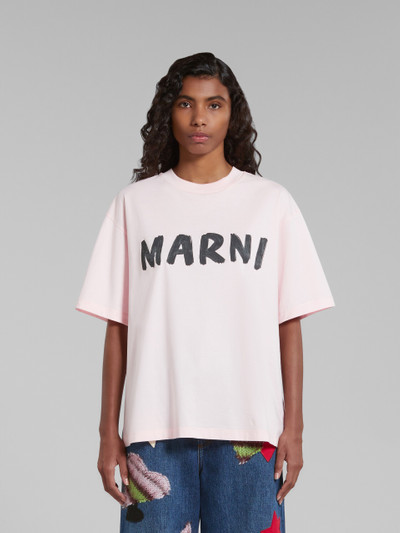 Marni PINK T-SHIRT WITH MARNI PRINT outlook
