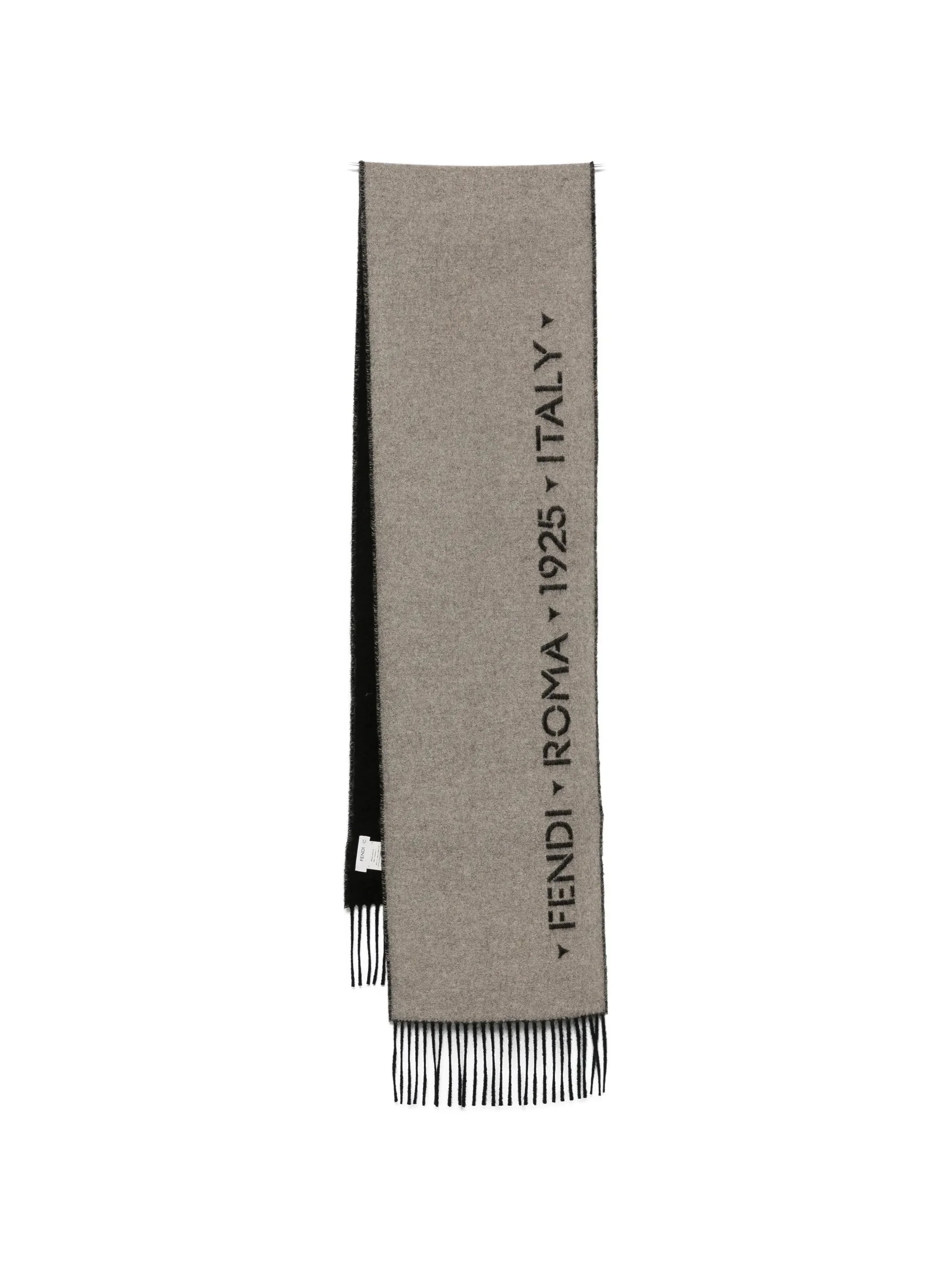Fendi Logo-print Fringed Scarf - 1