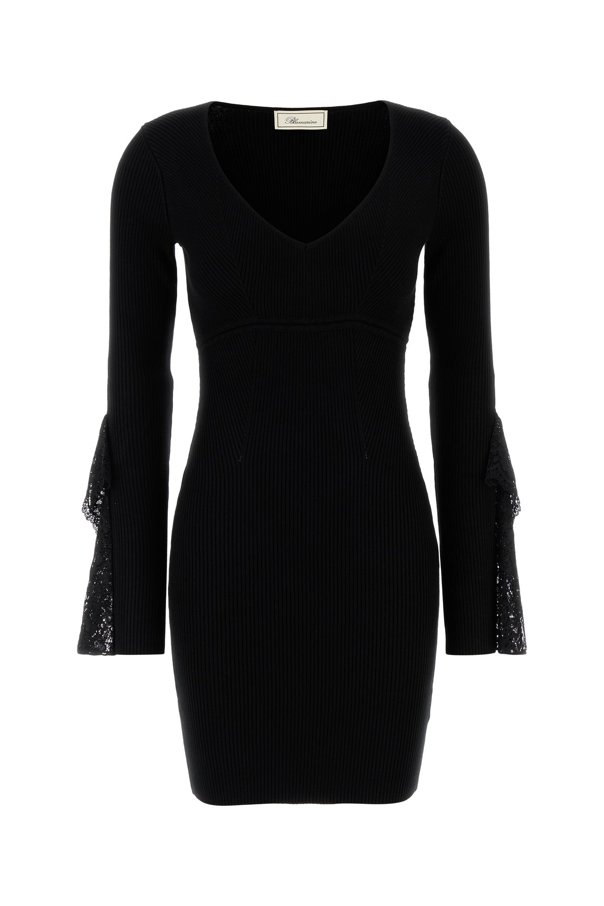 Black knit dress - 1