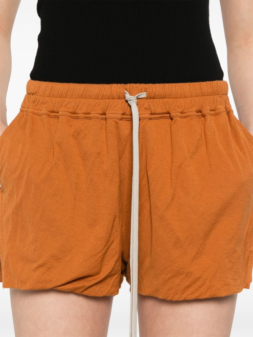 side-slits jersey shorts - 5