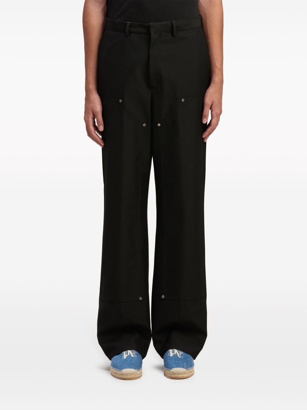 monogram workwear trousers - 3