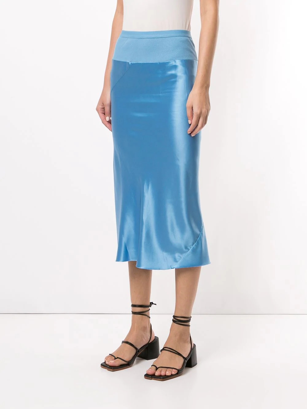 fitted cotton skirt - 3