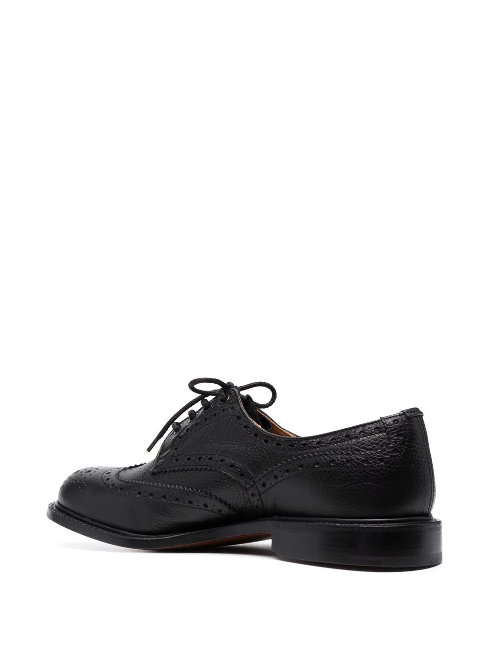 perforated lace-up shoes - 3