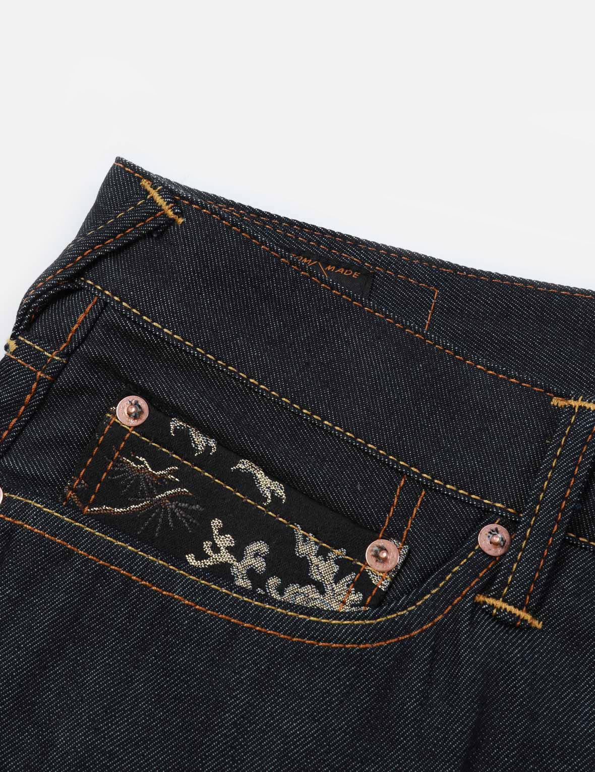 Brocade Daicock Insert with Multi-Pocket Carrot-Fit Jeans #2017 - 9
