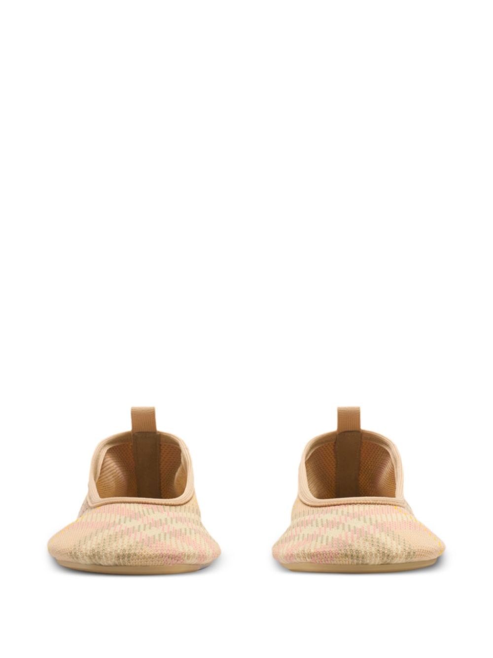 checked ballerina shoes - 3