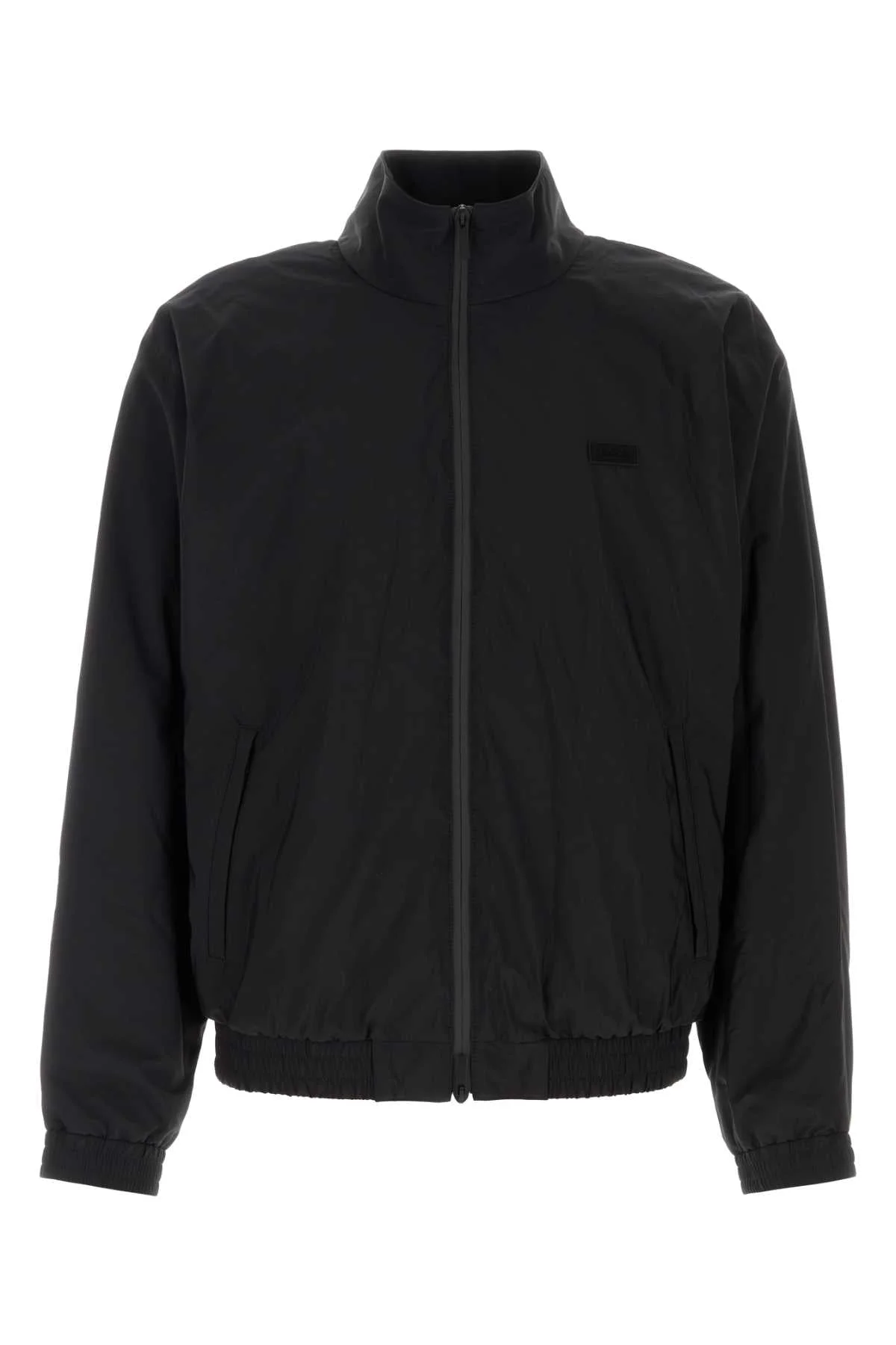 Salvatore Ferragamo Men Black Wool Blend Jacket - 1