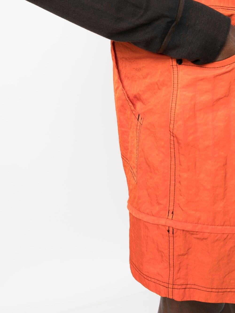 contrast stitching bermuda shorts - 6