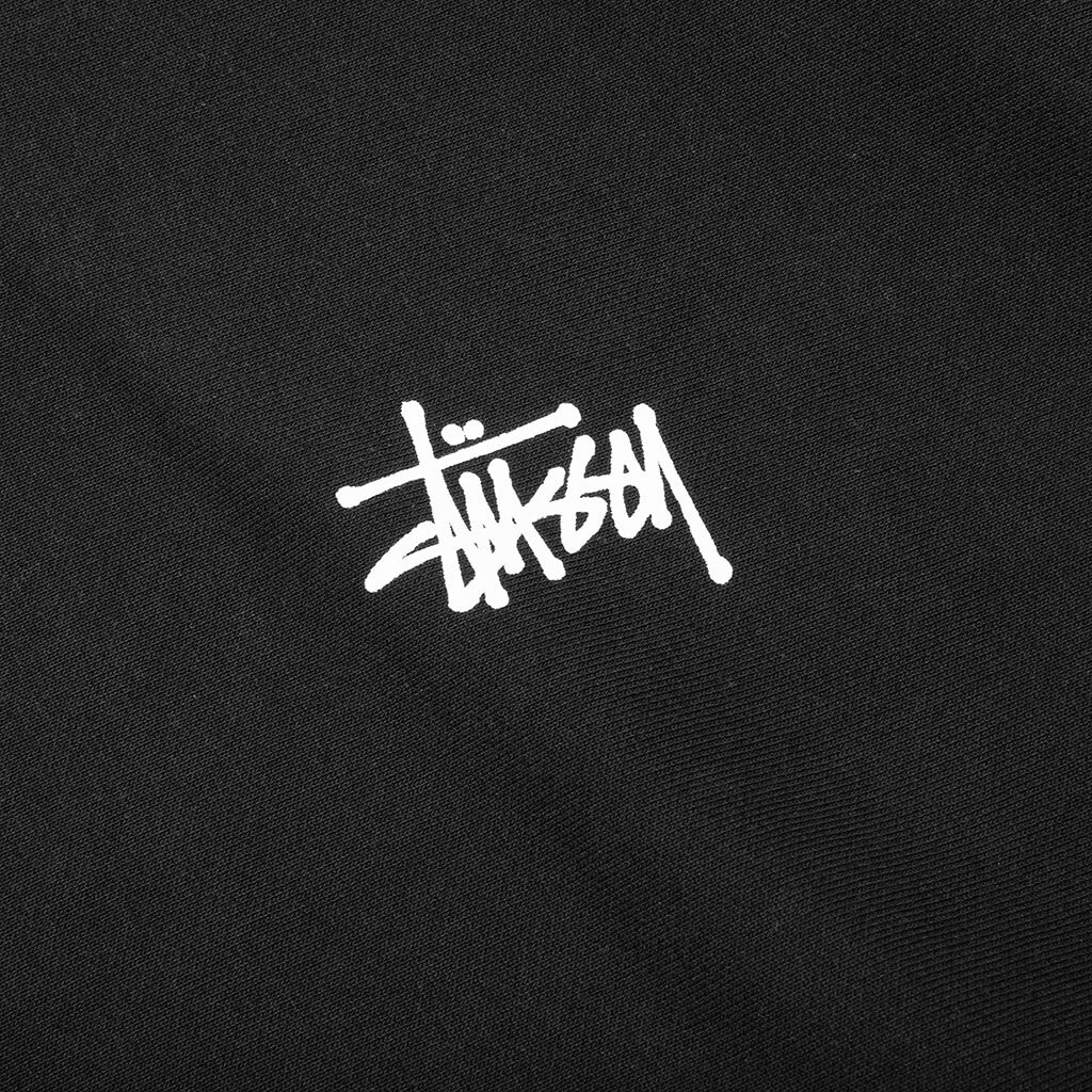 BASIC STUSSY HOODIE - BLACK - 5