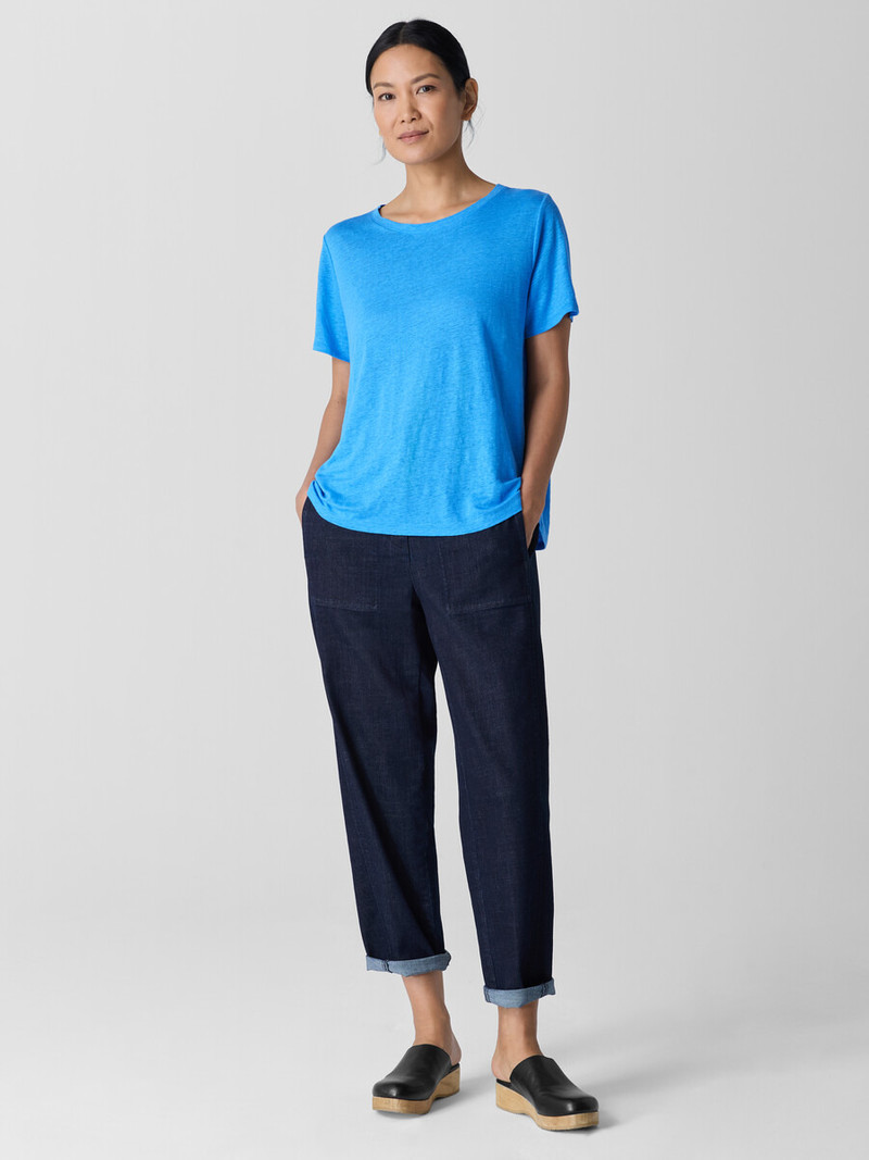 Organic Linen Jersey Crew Neck Tee 3