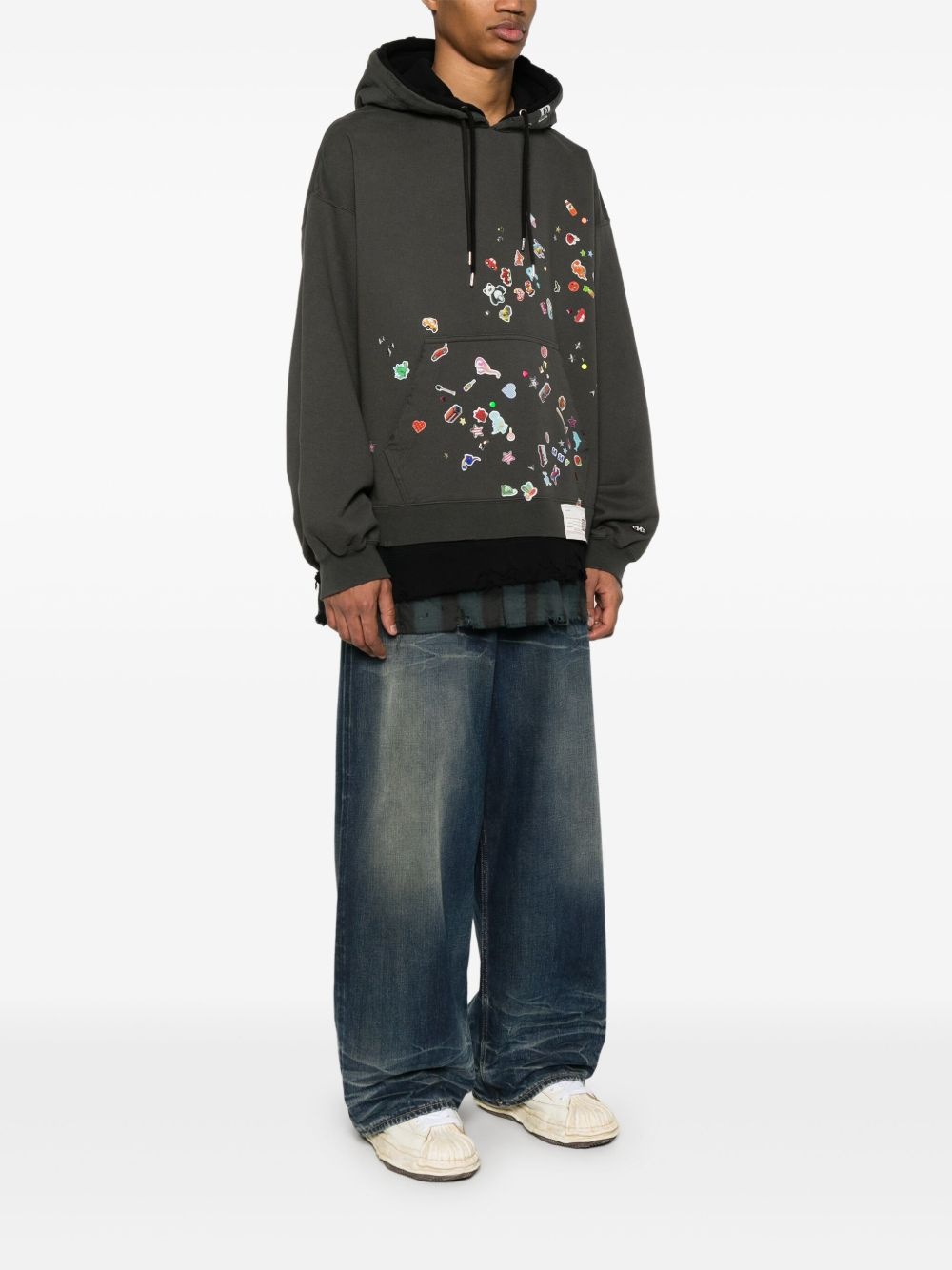 layered hoodie - 3