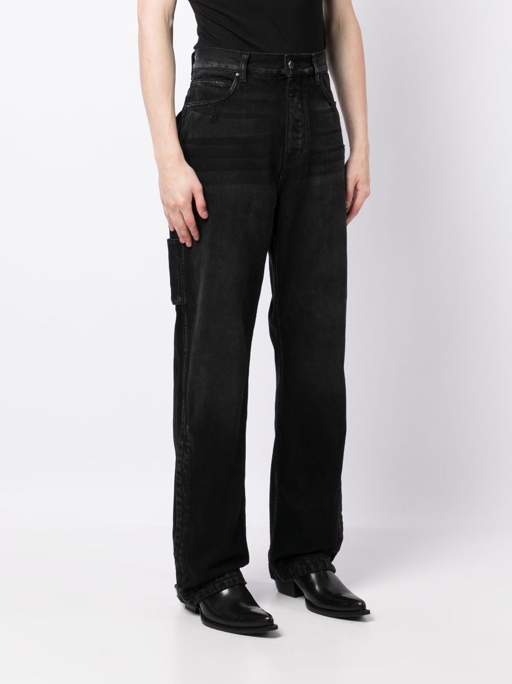 mid-rise straight jeans - 3