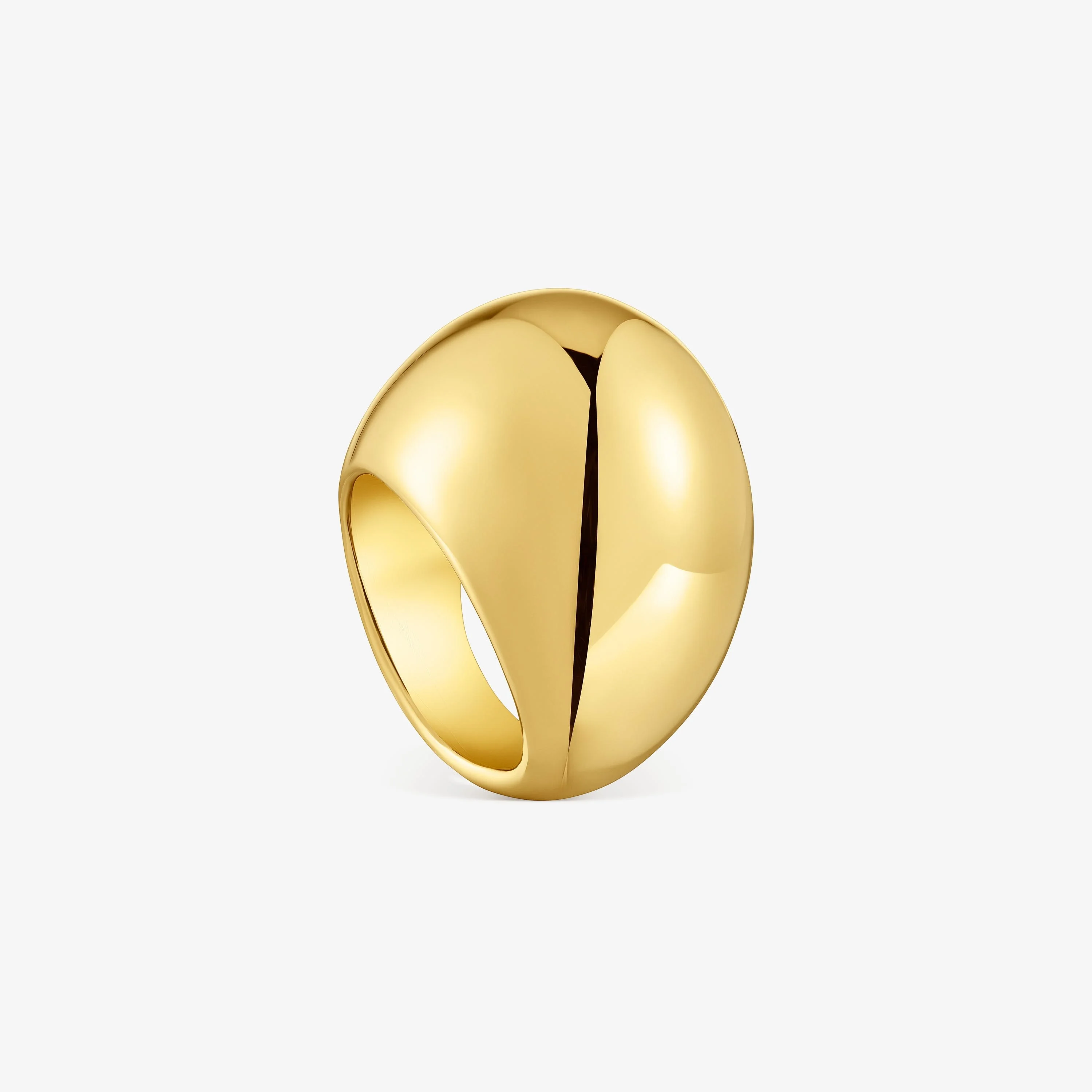 Wide Dome ring with 18K gold vermeil Warm - 1
