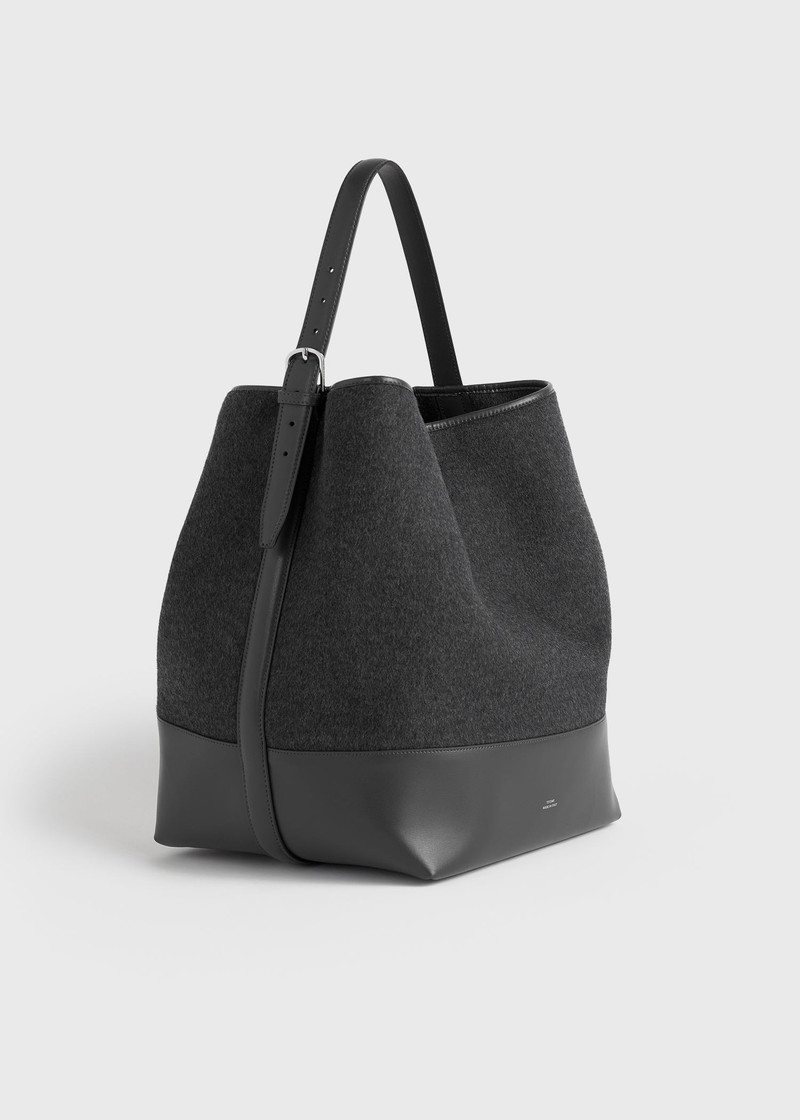 Belted doublé tote grey 7