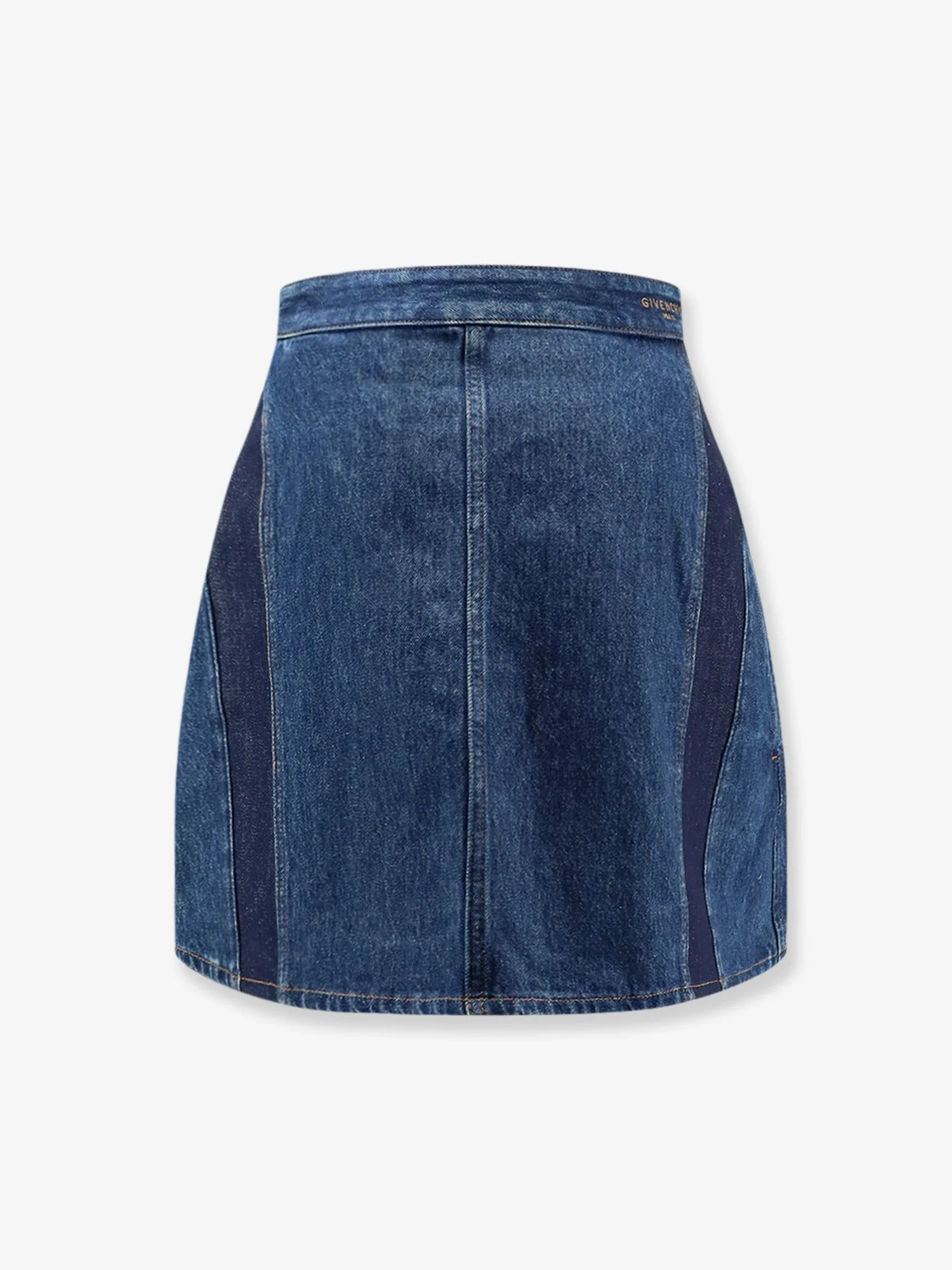 Givenchy Women Cocoon Denim Blue Mini Skirt - 1