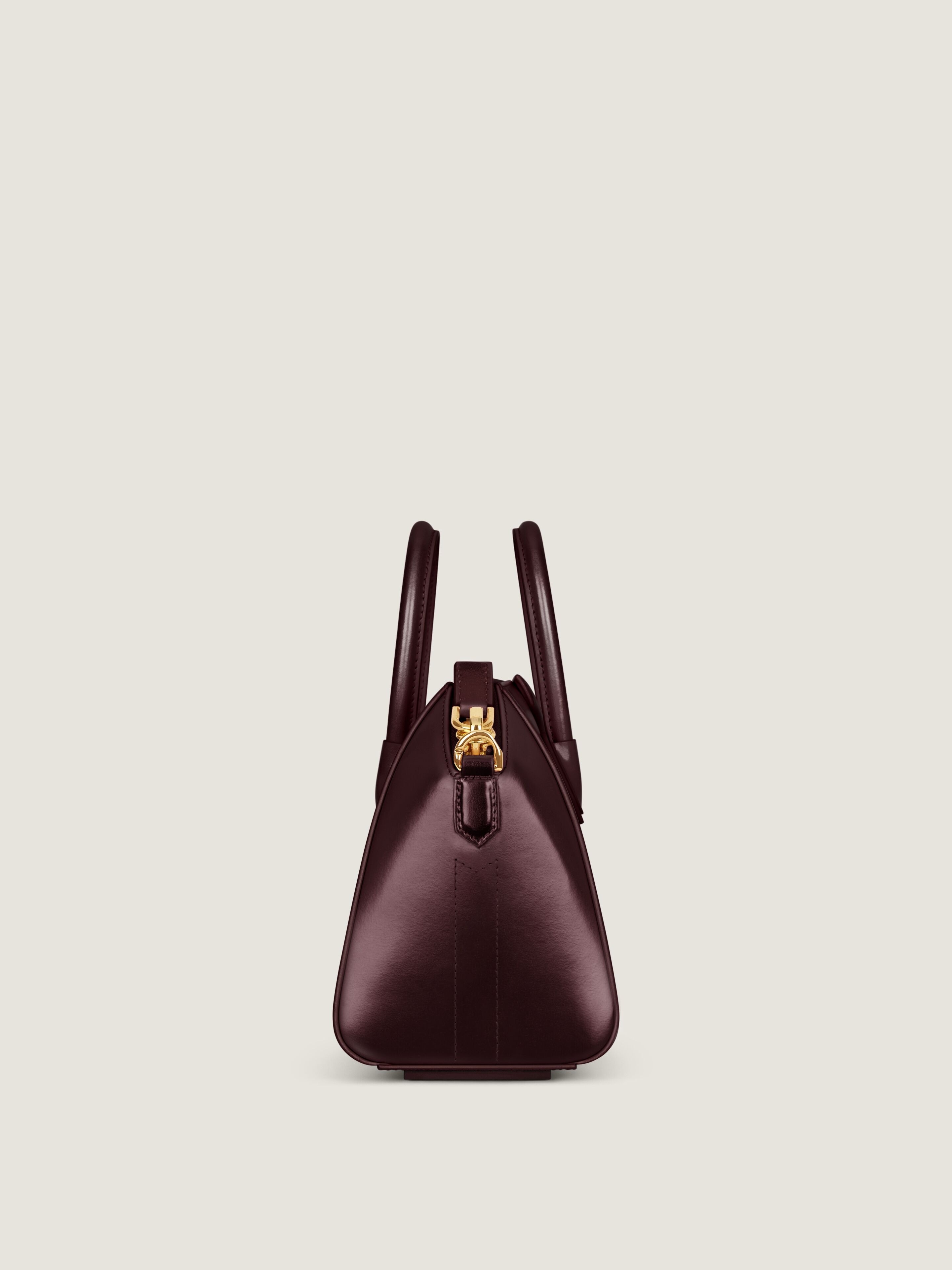 MINI ANTIGONA BAG IN BOX LEATHER - 2