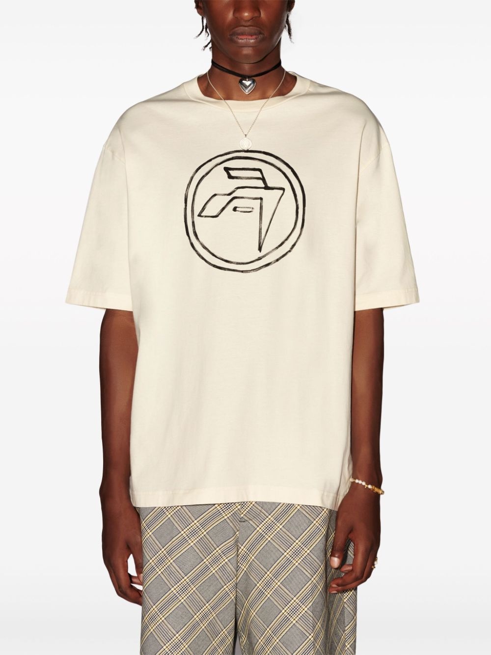 emblem-print organic-cotton T-shirt - 3