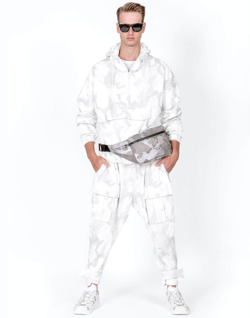 Dolce & Gabbana Jersey hoodie with camouflage print outlook