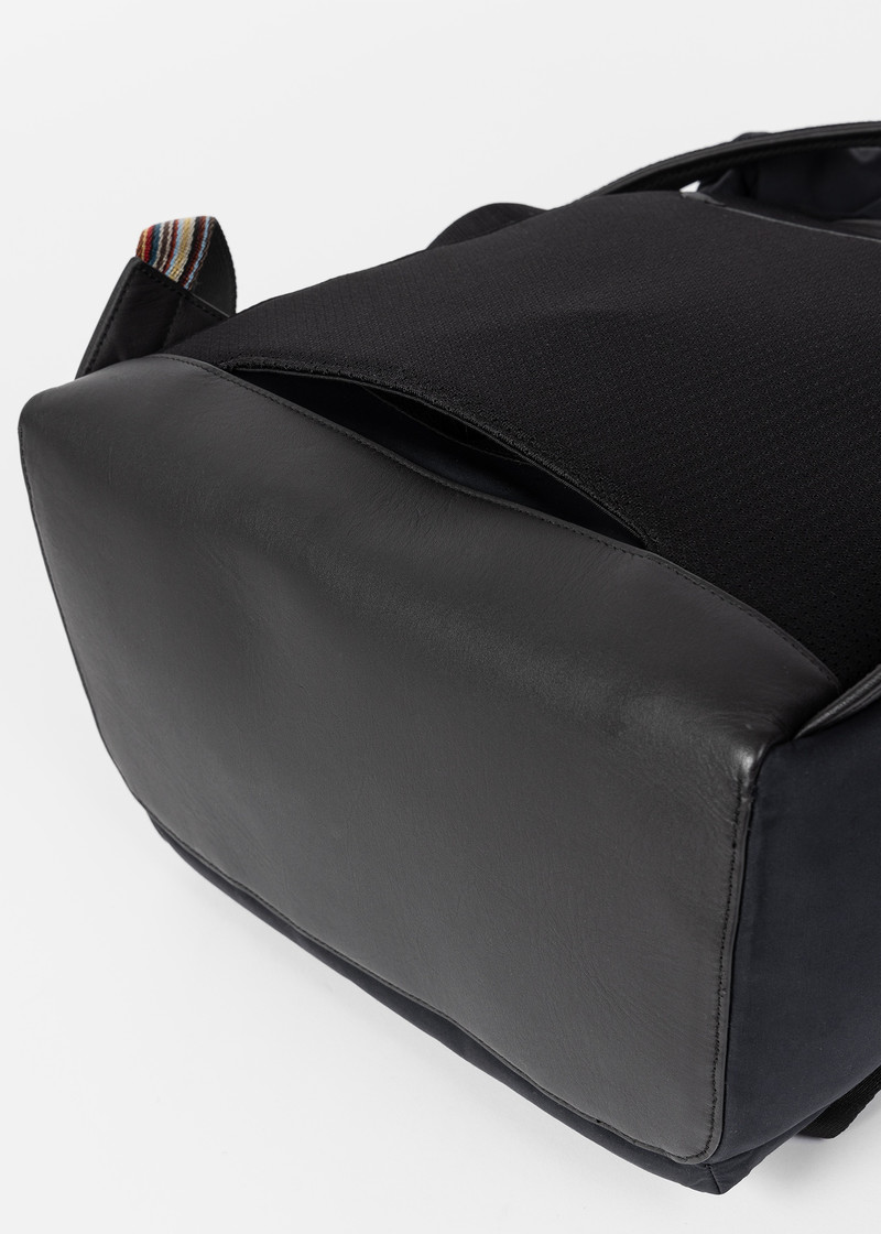 Navy Cotton-Blend Canvas Backpack 6