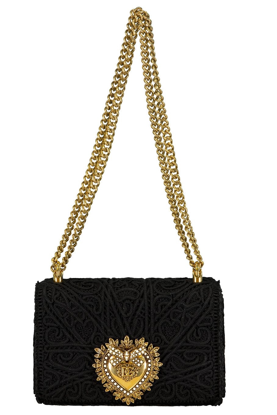 Heart Closure Embroidered Flap Bag - 3