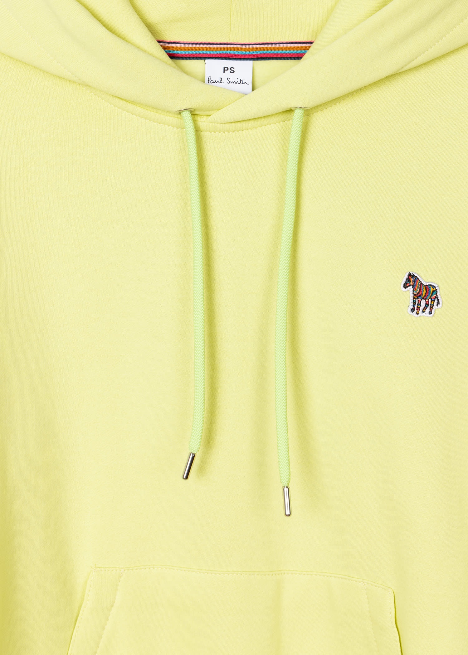 Washed Lime Zebra Logo Hoodie - 2